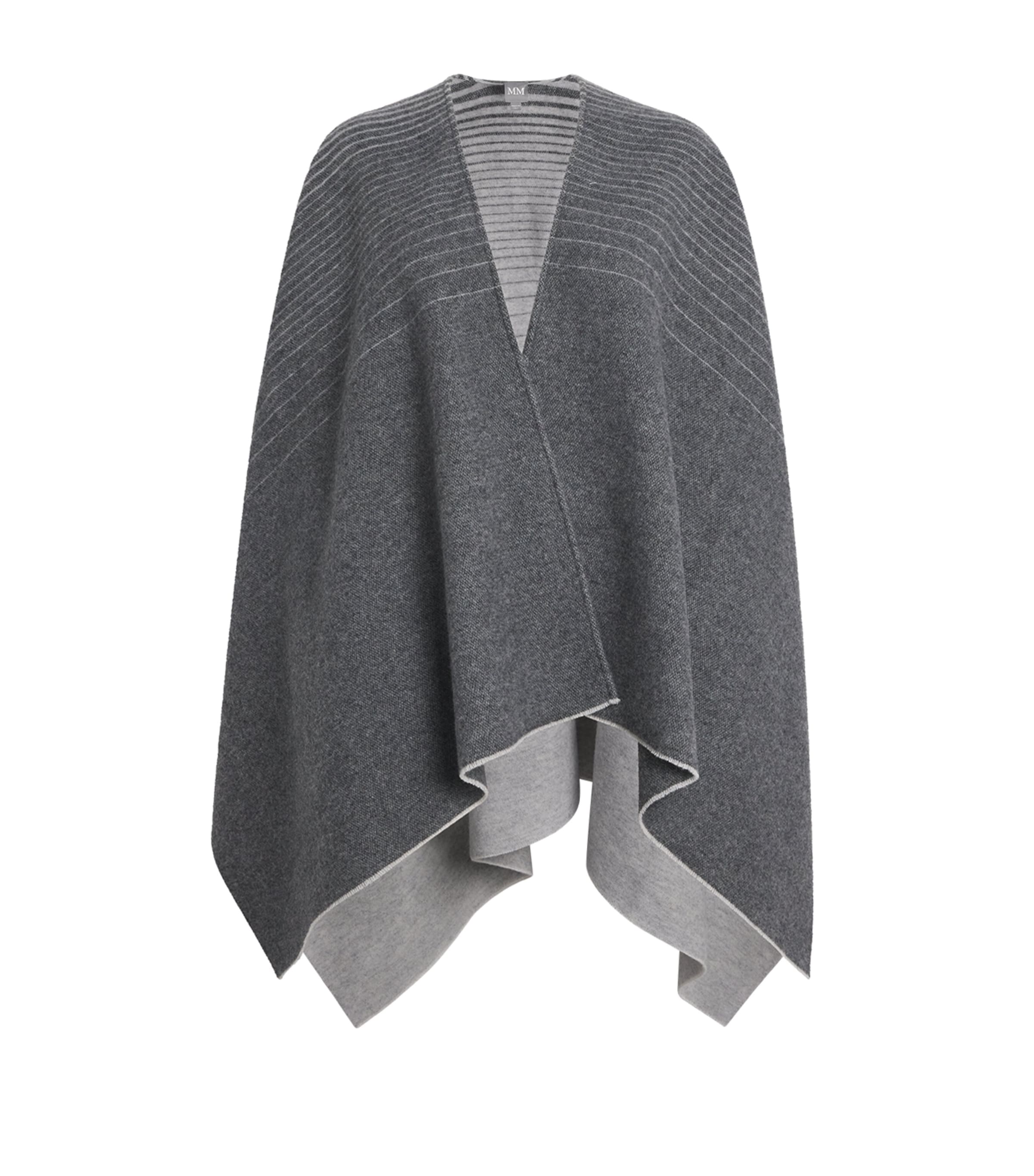 Mm Max Mara Wool-blend Brenta Scarf In Gray