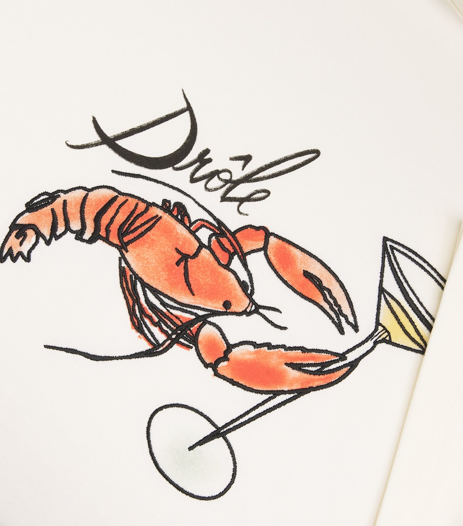 Cotton Lobster Martini T-Shirt OW / OFF WHITE Image 5