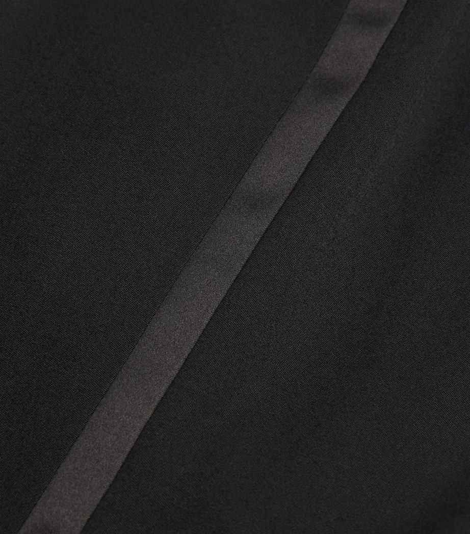 Wool Tuxedo Trousers 001 BLACK Image 4