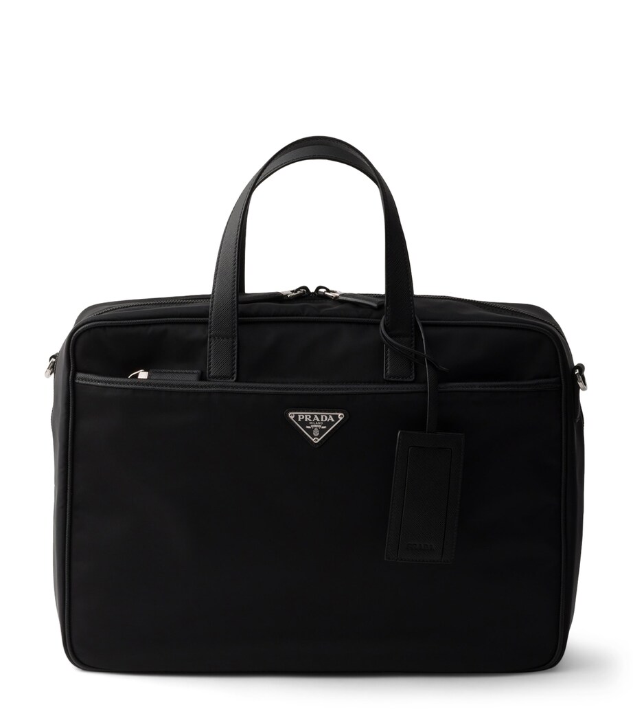 Prada Re-Nylon and Saffiano Leather Briefcase Image 1