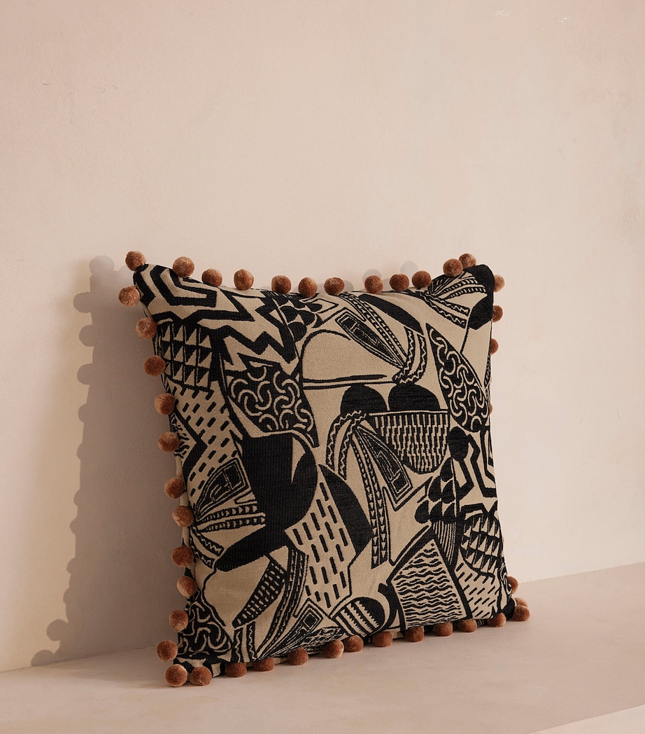 Soho Home Jacquard Daxton Cushion (50cm x 50cm) Neutral Image 2