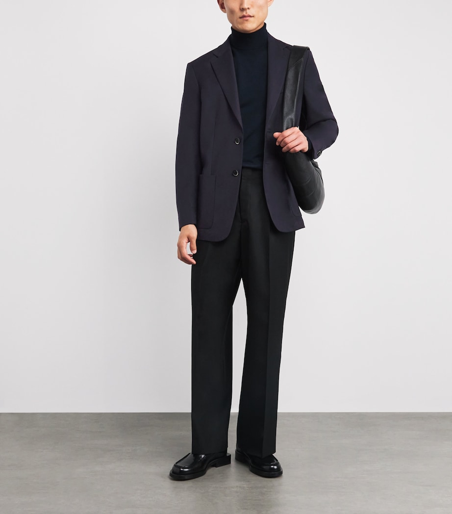 Stretch-Virgin Wool Blazer NAVY 170 Image 2