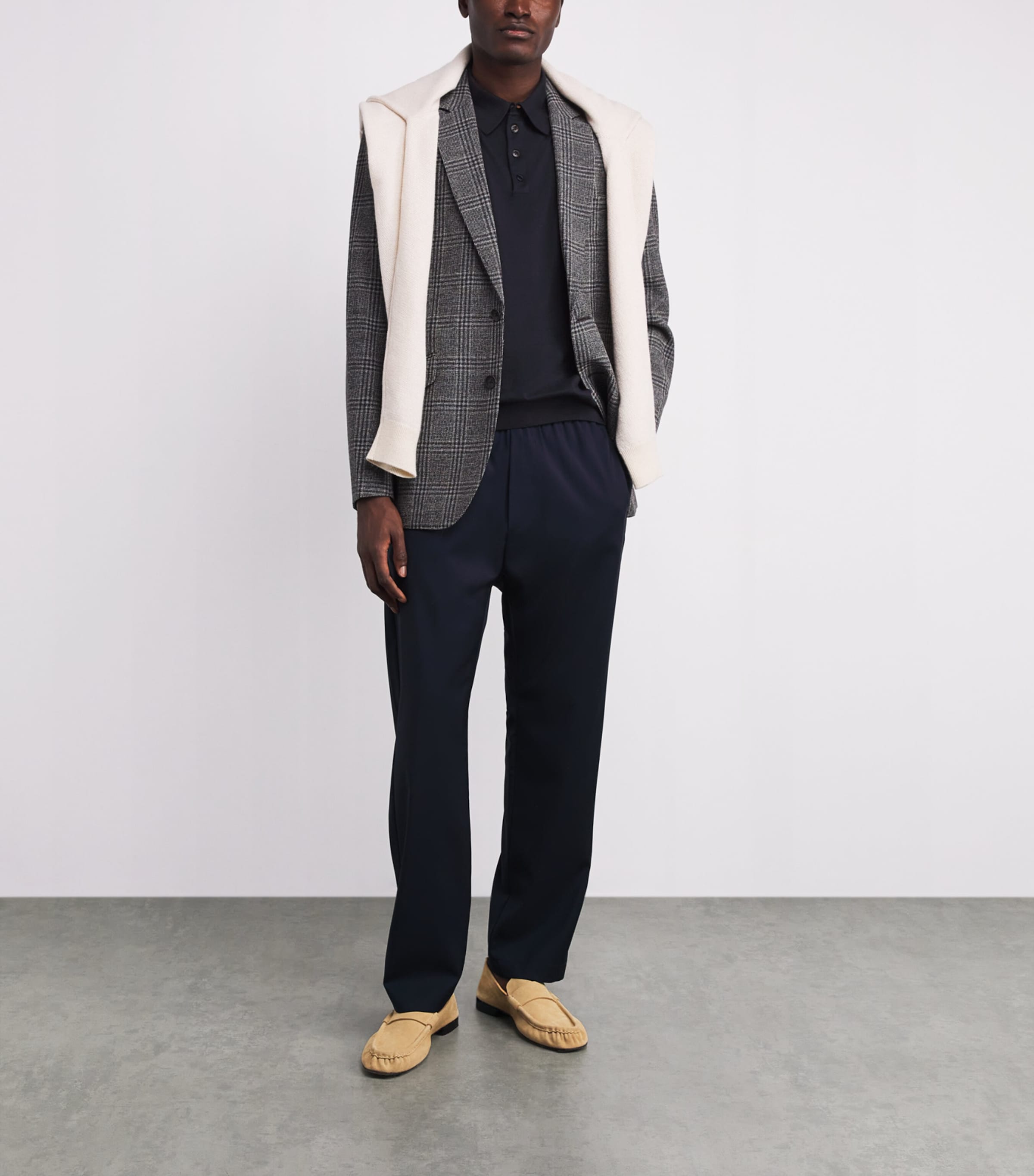 Silk-Cotton Polo Shirt 01 BLUE NAVY Image 2