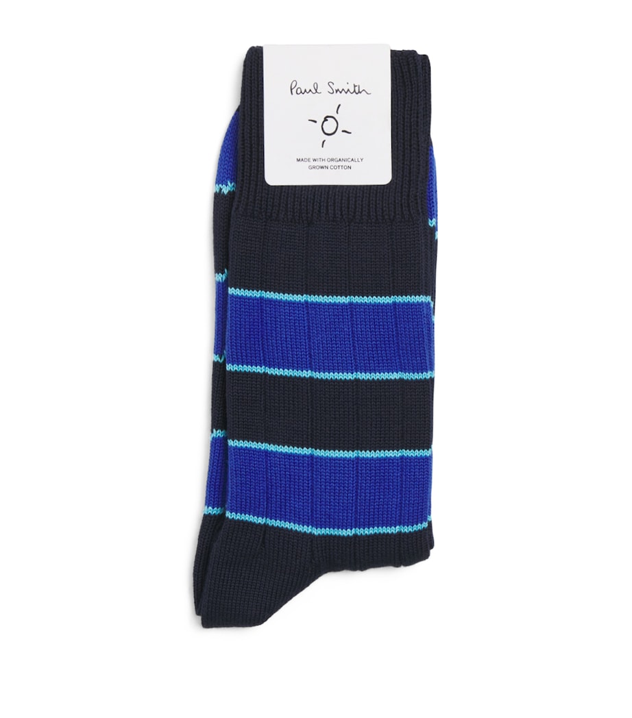 Cotton-Blend Kennedy Socks BLUE Image 1