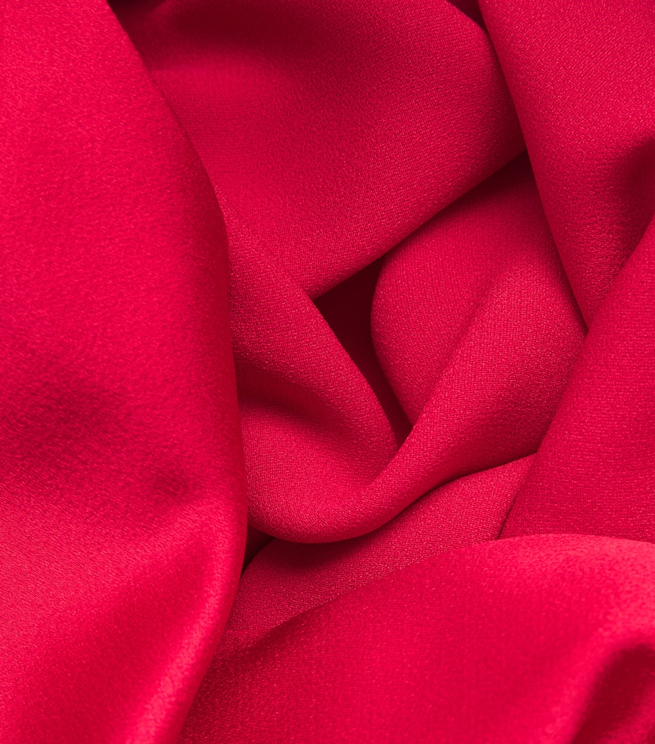 Satin V-Neck Gown 5001 RASPBERRY Image 5