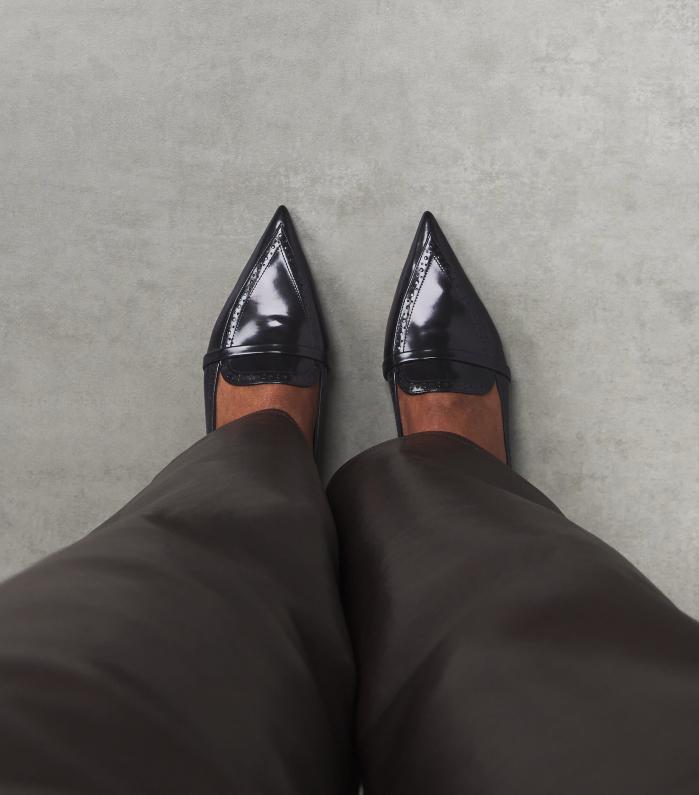 Leather Dora Loafers BLACK Image 2