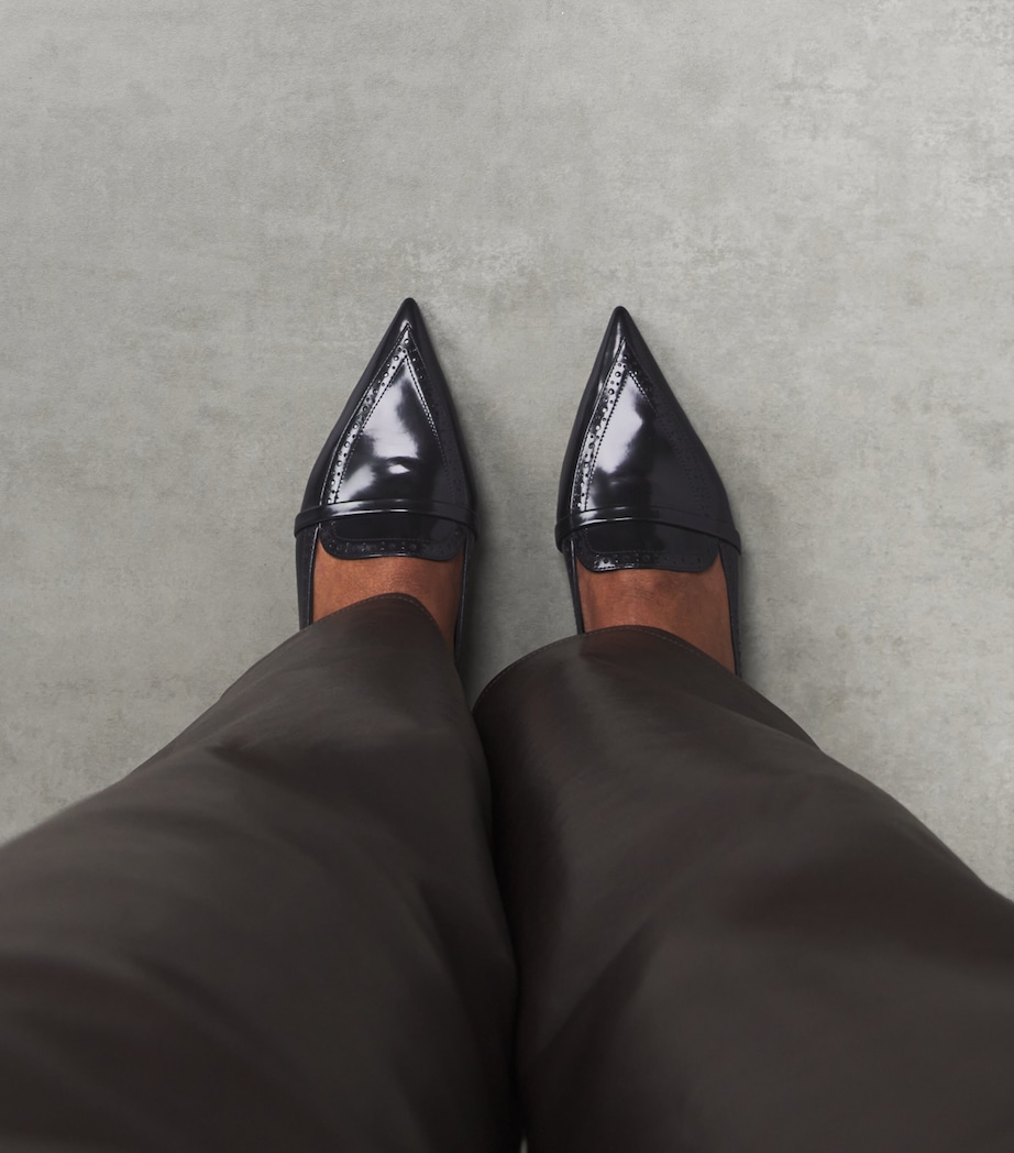 Leather Dora Loafers BLACK Image 2