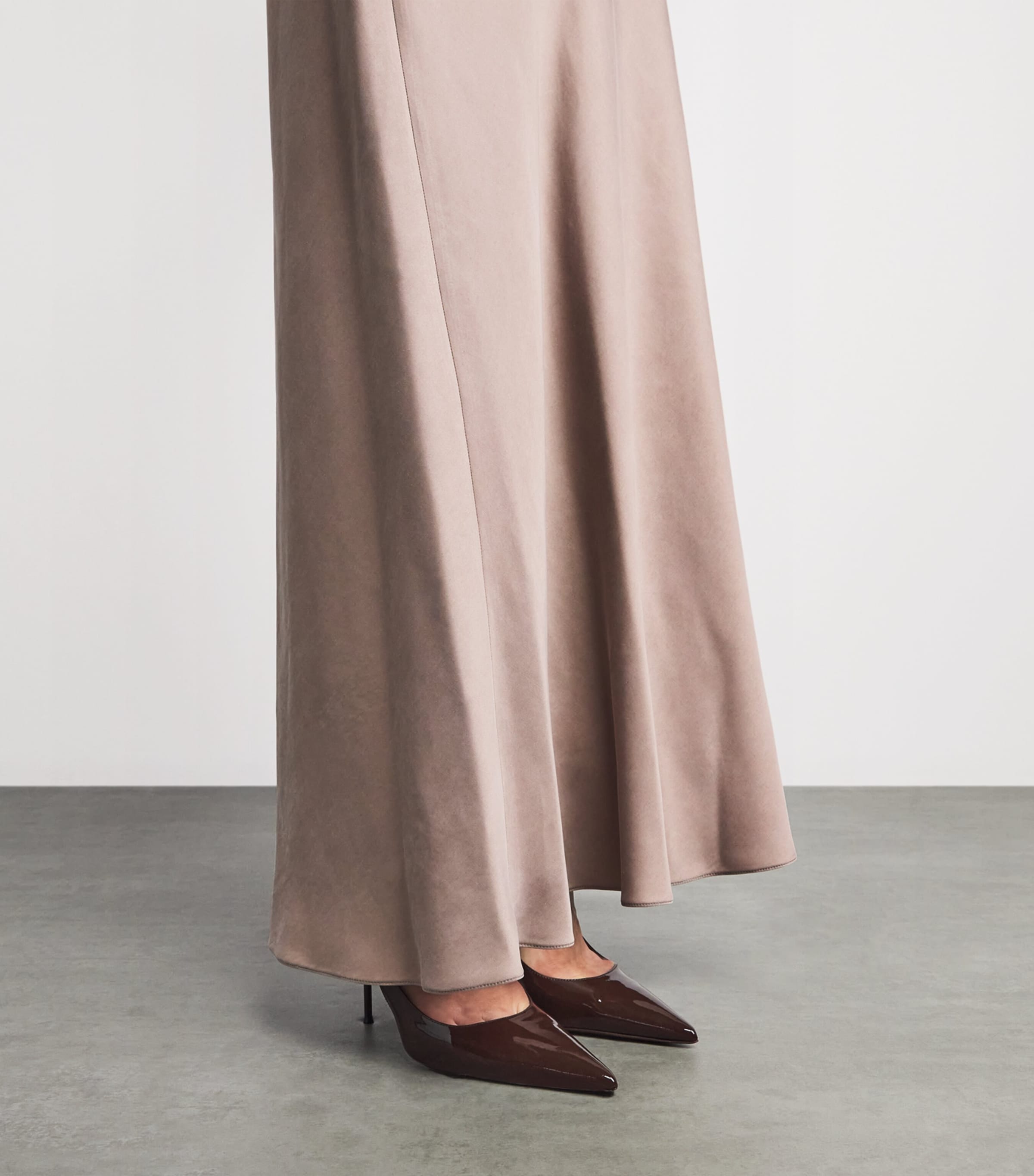 Fabiana Filippi Womens Draped Maxi Skirt Moka Meringa Image 3
