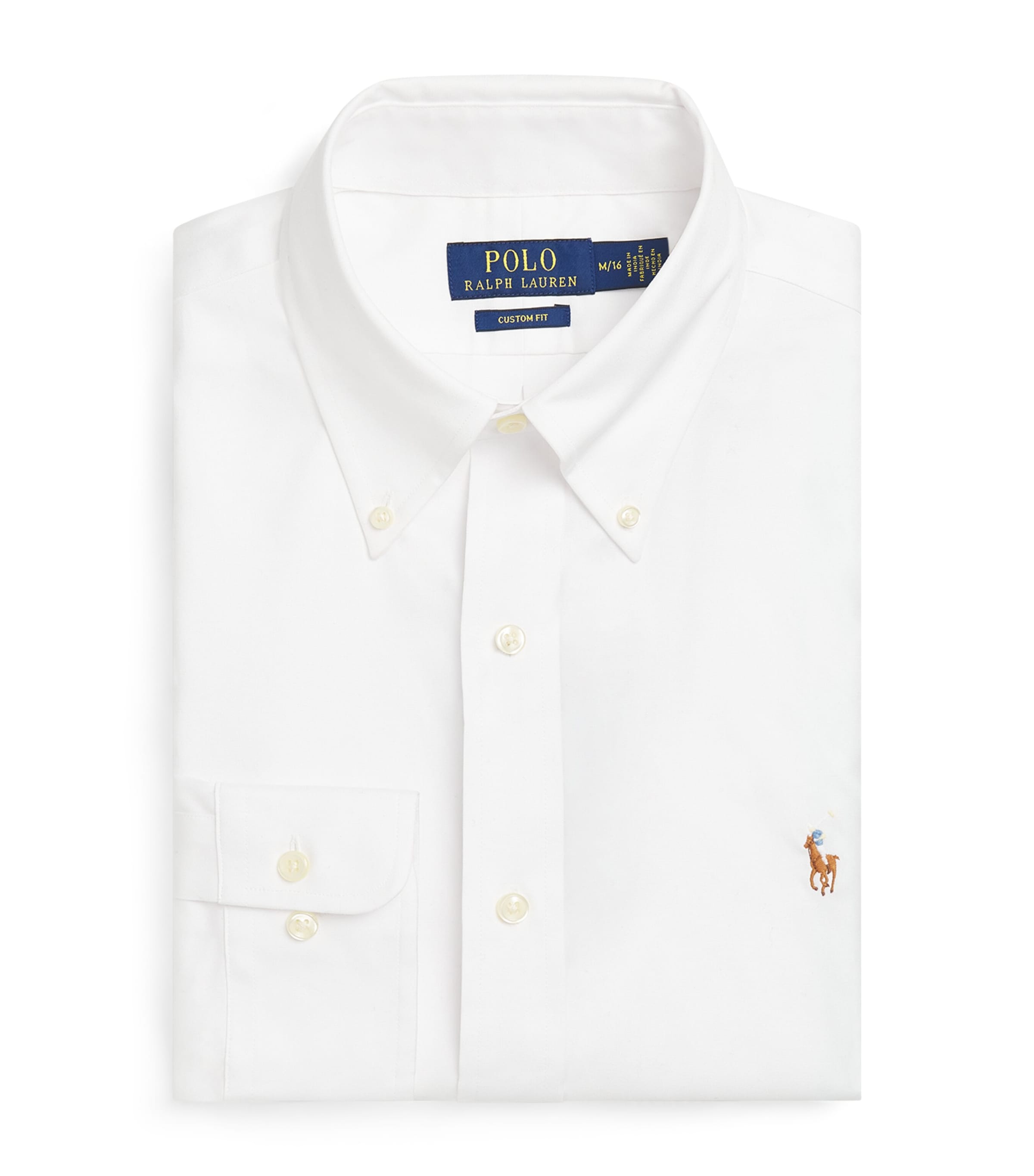 Polo Ralph Lauren Polo Pony Custom Fit Shirt In White