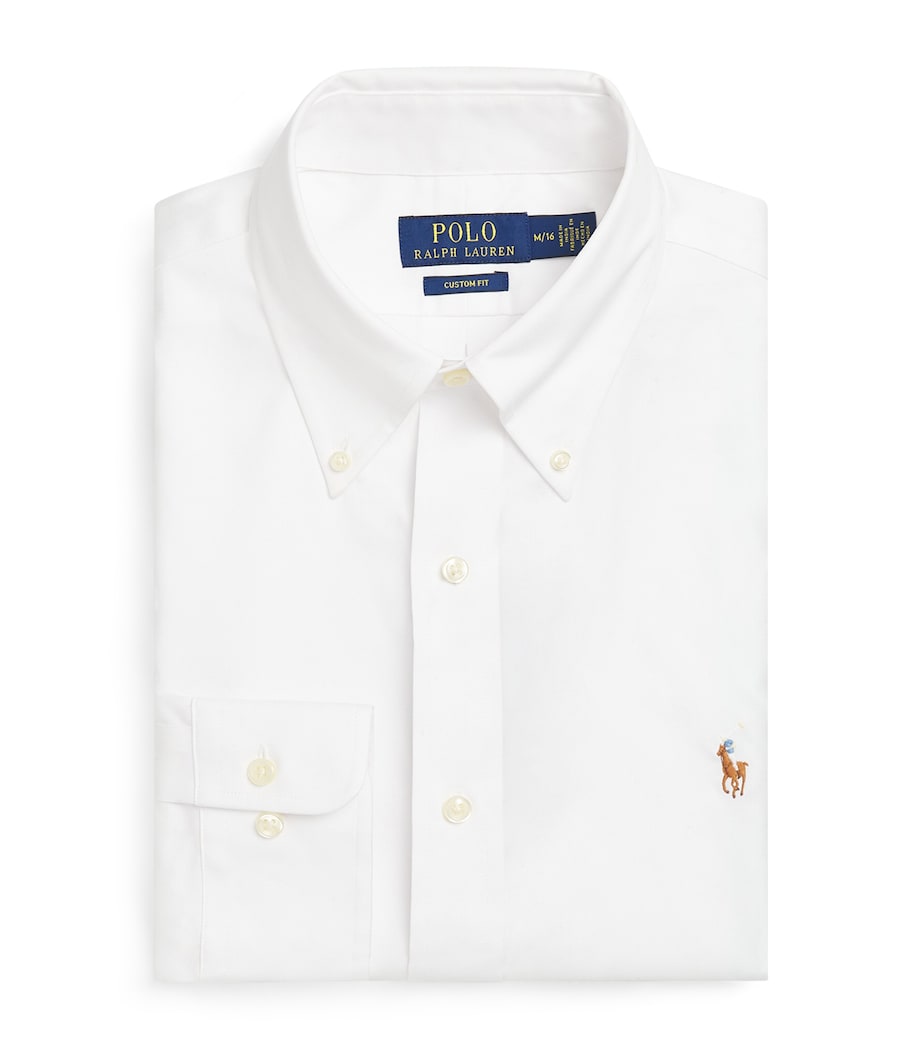 Polo Pony Custom Fit Shirt WHITE Image 1