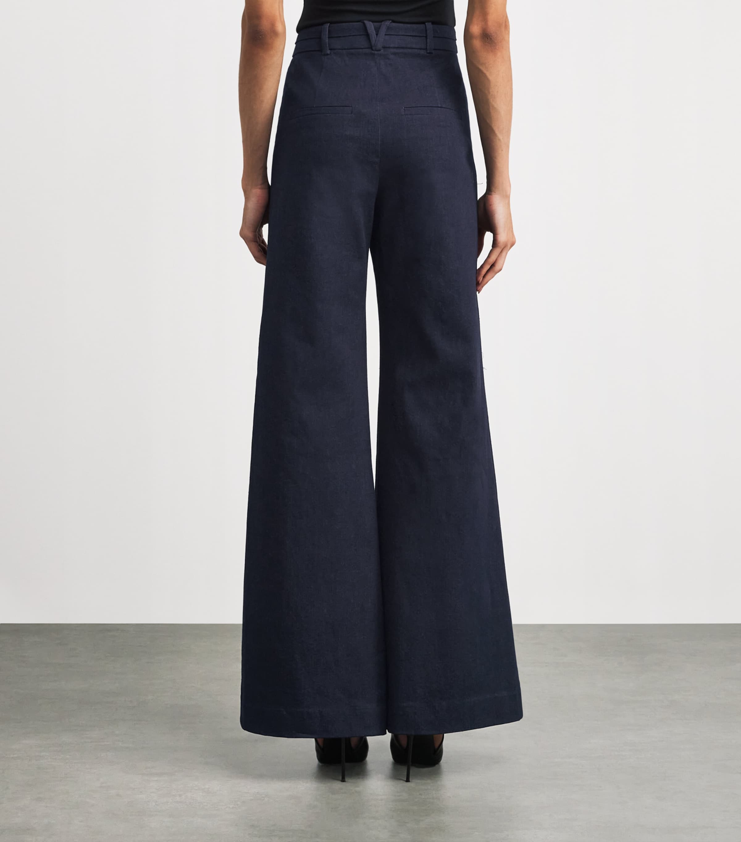 Denim Crue Wide-Leg Trousers B0214 MIDNIGHT WASH Image 4