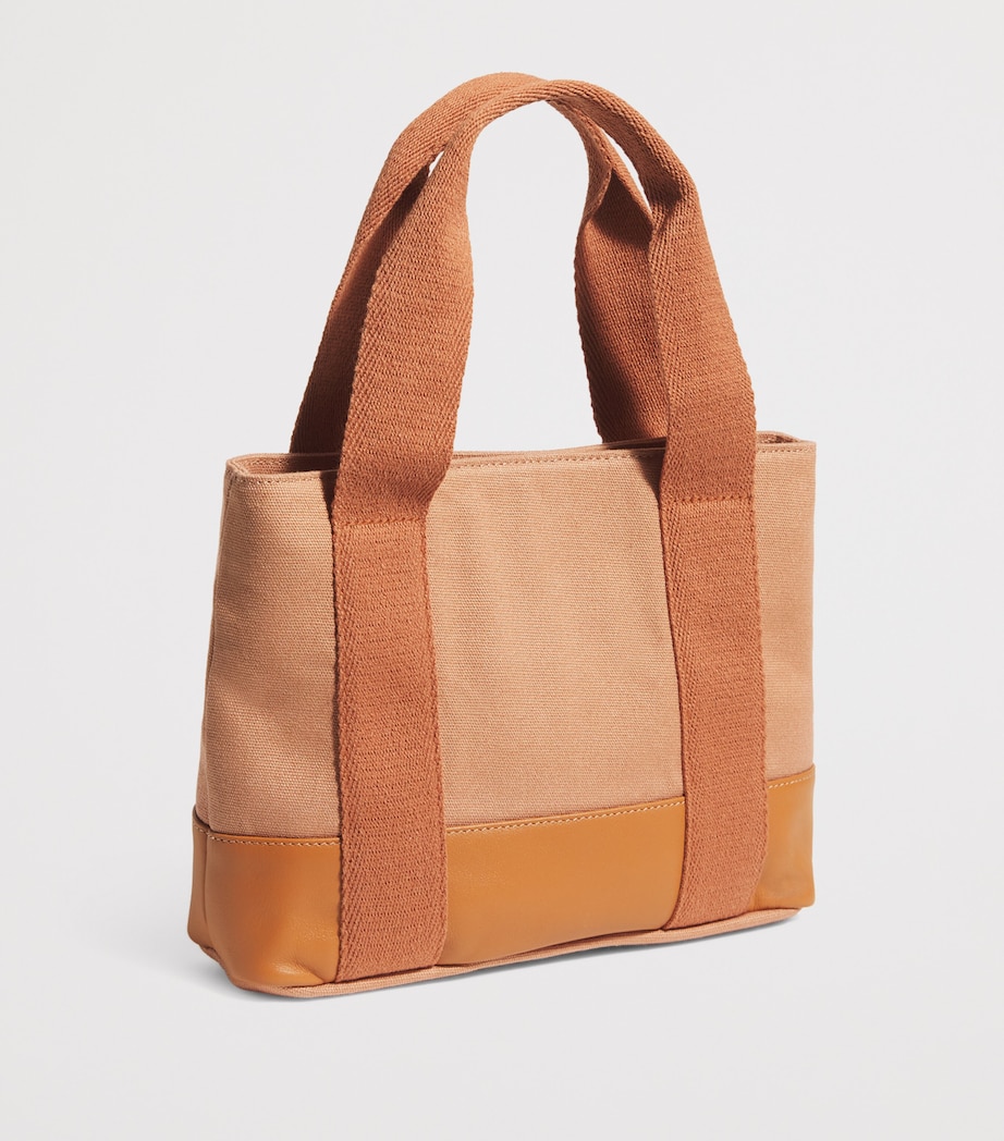 Canvas Logo Tote Bag STONE Image 2