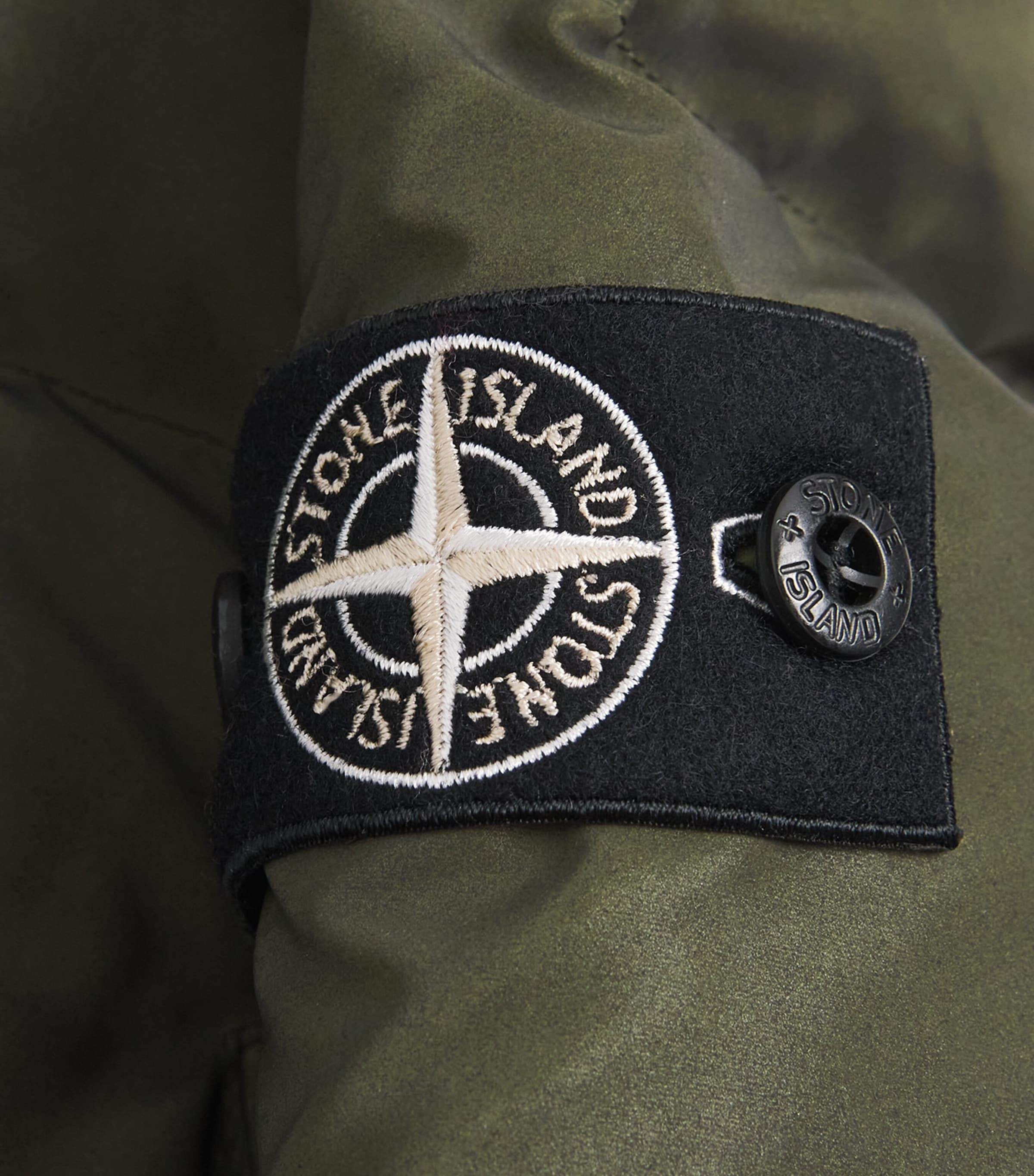 Stone Island Junior Down Reflective Jacket (10-14 Years) Military Green Image 3