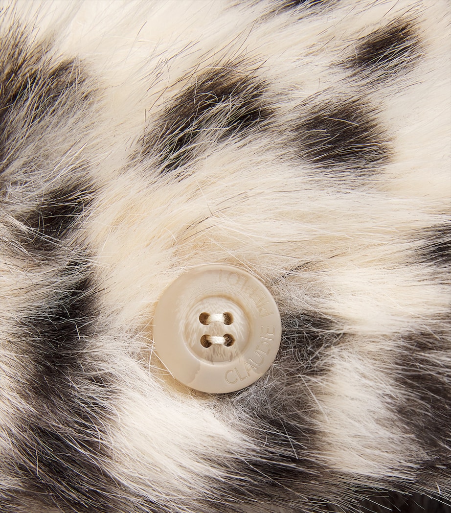 Faux Fur Leopard Print Jacket LEOPARD Image 5