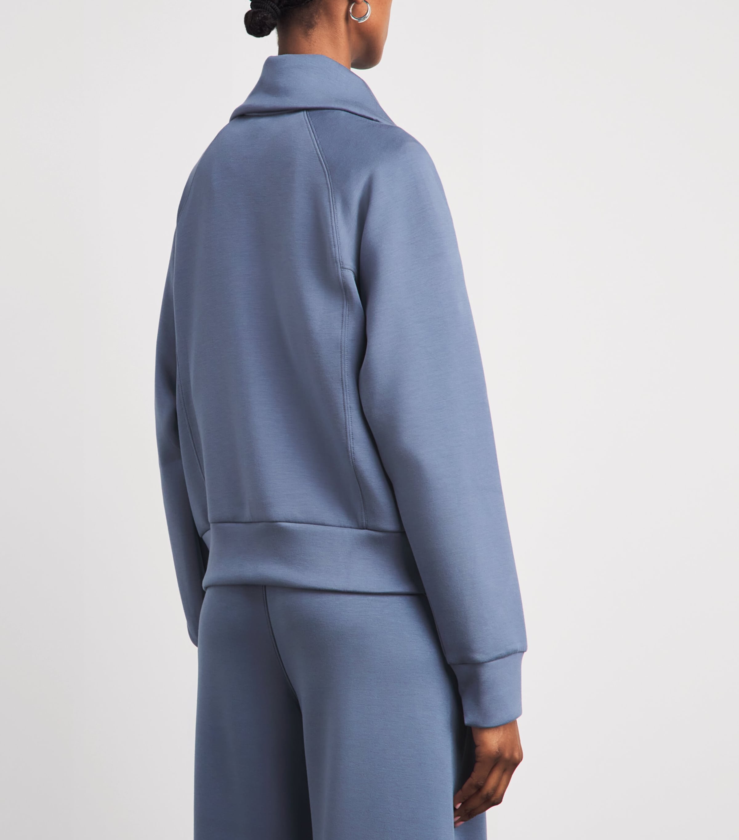 SPANX Womens SPANX AirEssentials Half-Zip Sweater Rain Image 5