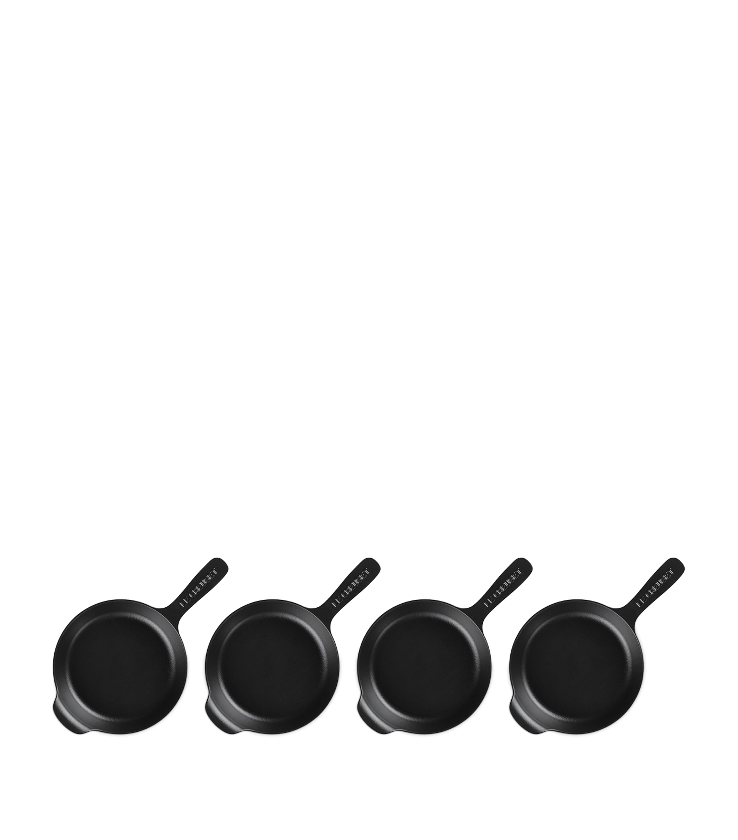 Set of 4 Cast Iron Gourmand Mini Skillets (16cm) NO COLOUR Image 4