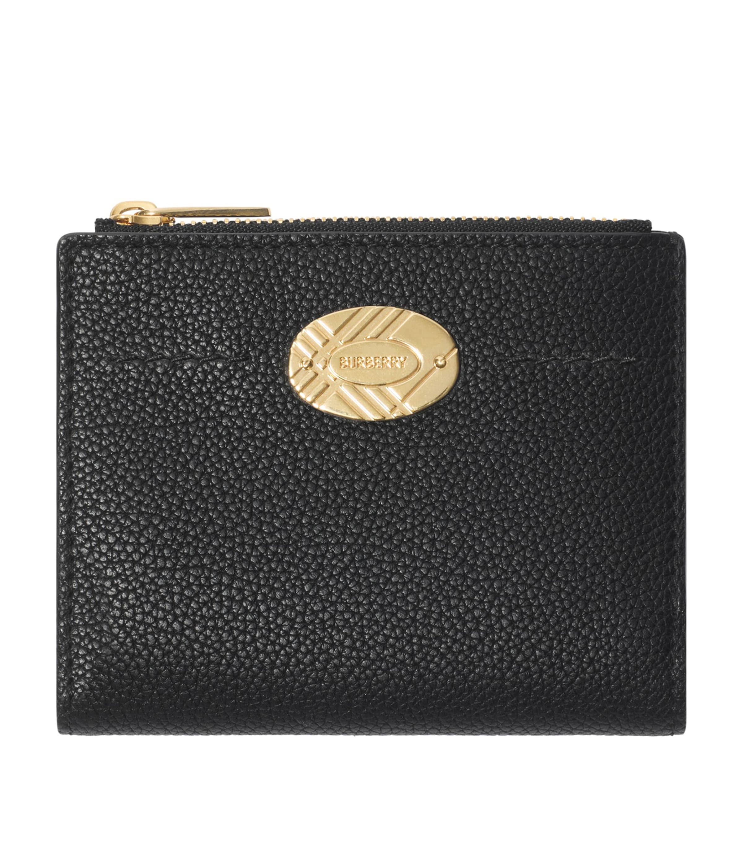 Leather Cotswolds Bifold Wallet BLACK Image 1