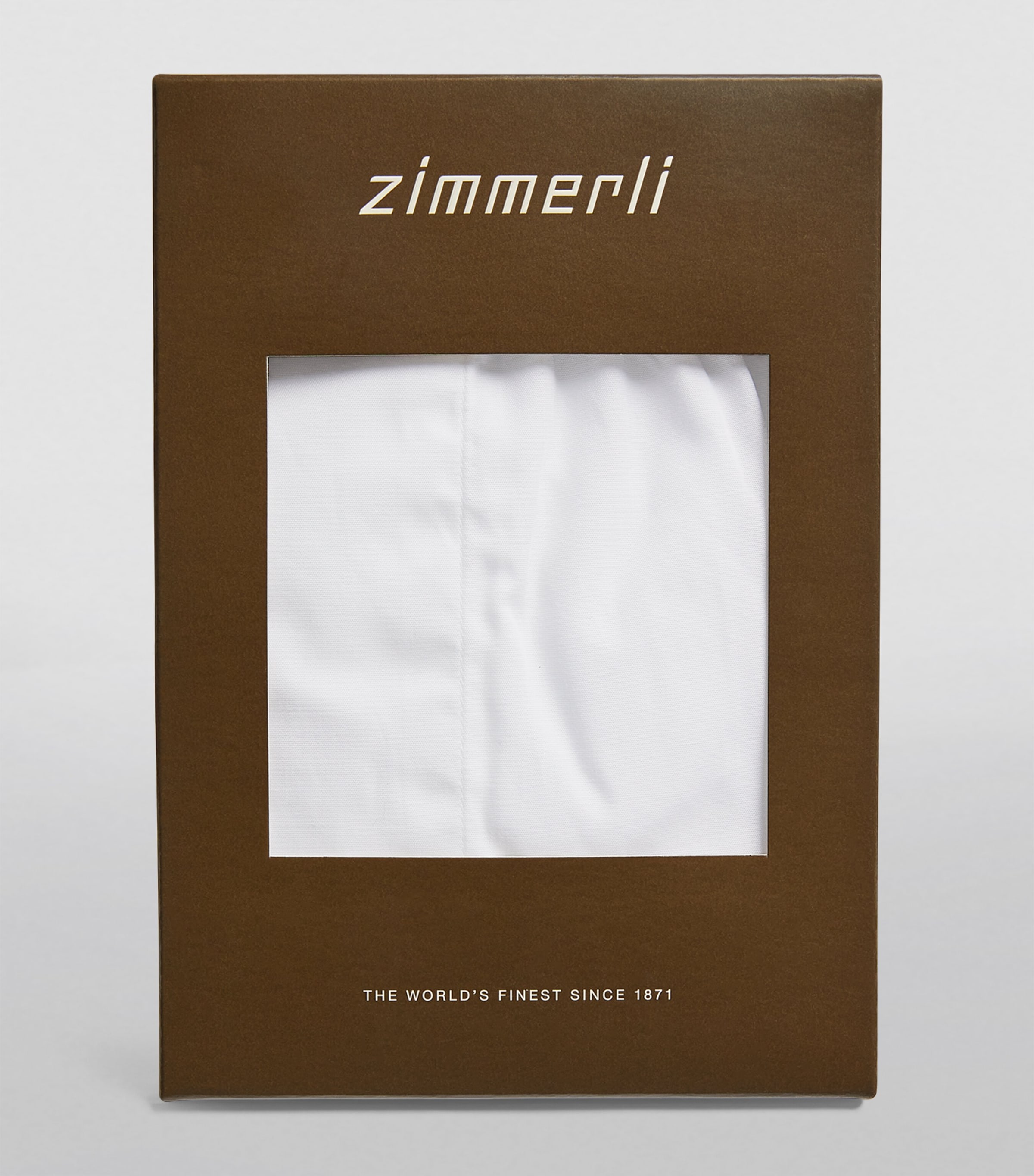 Cotton Woven Boxers 001 WHITE Image 4