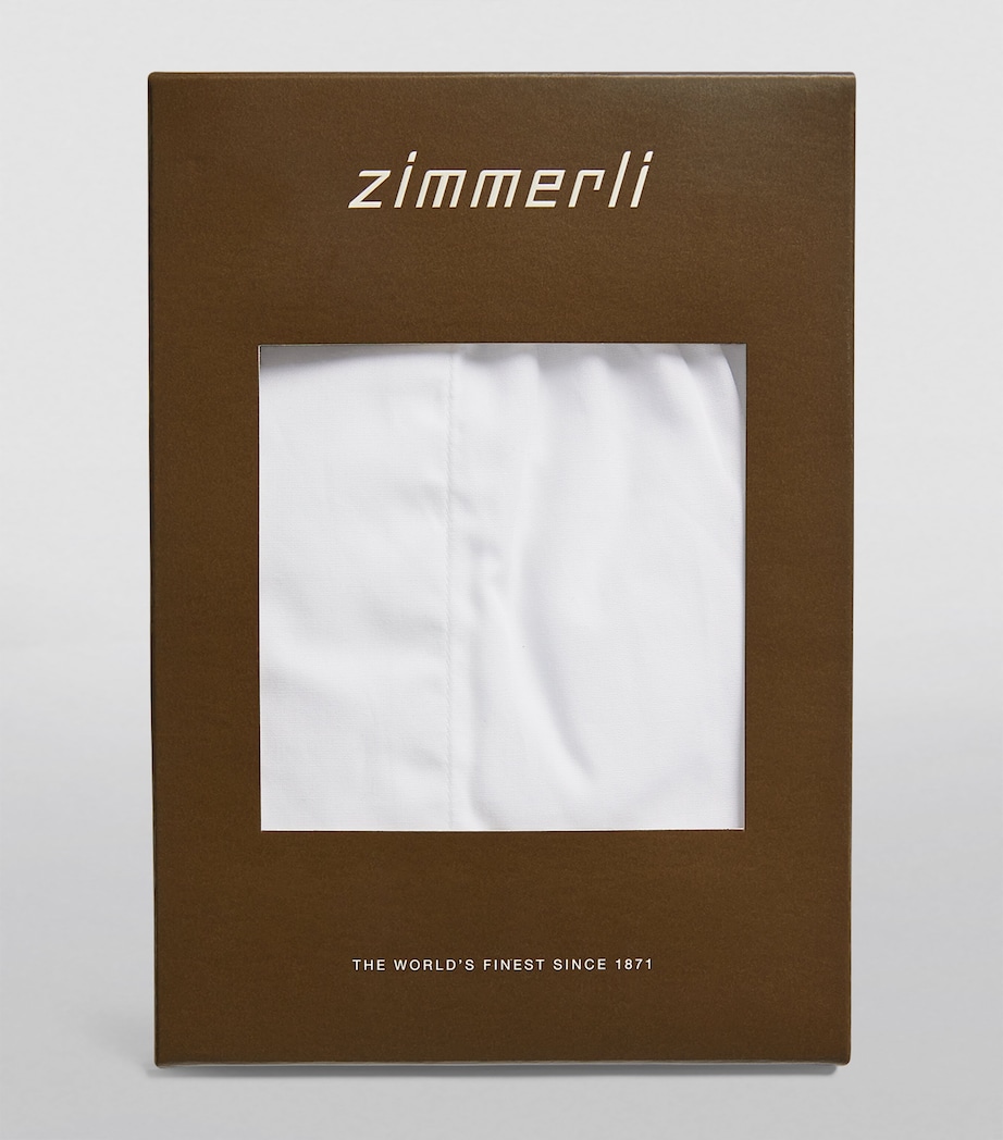 Cotton Woven Boxers 001 WHITE Image 4