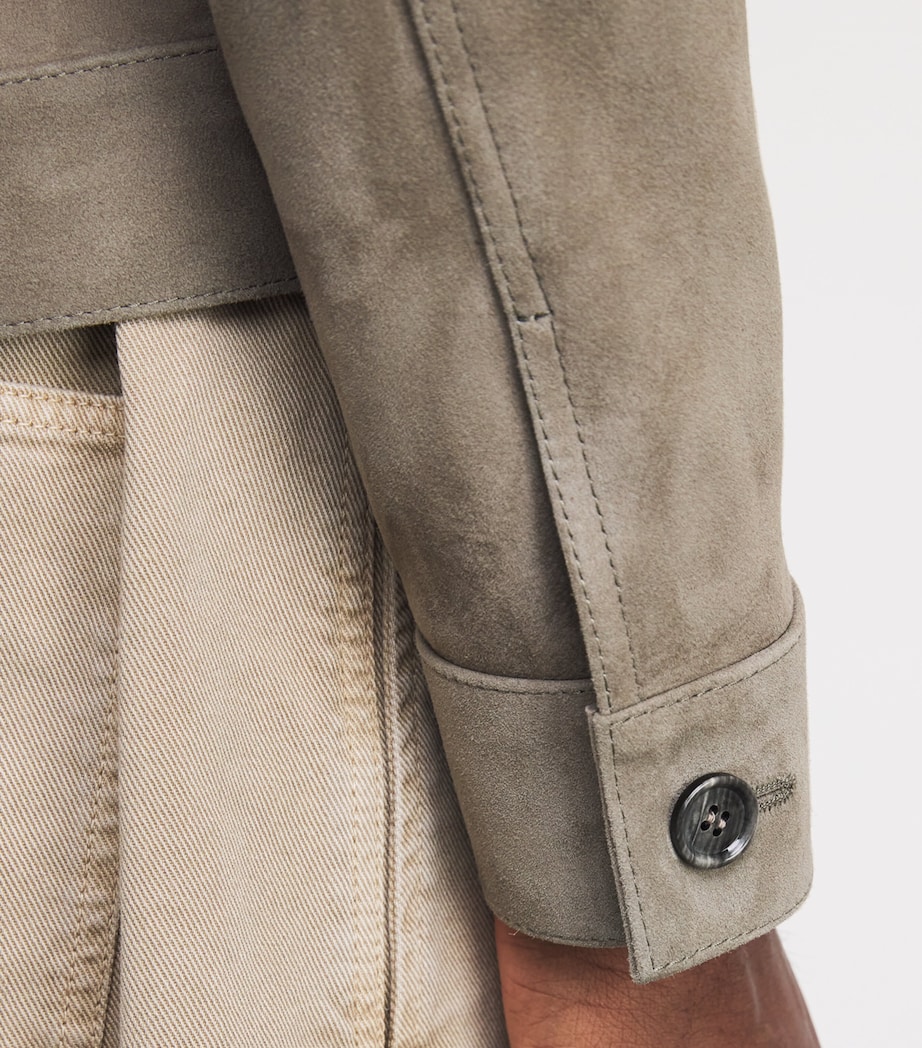 Suede Logo Jacket CENDRE/0952 Image 6