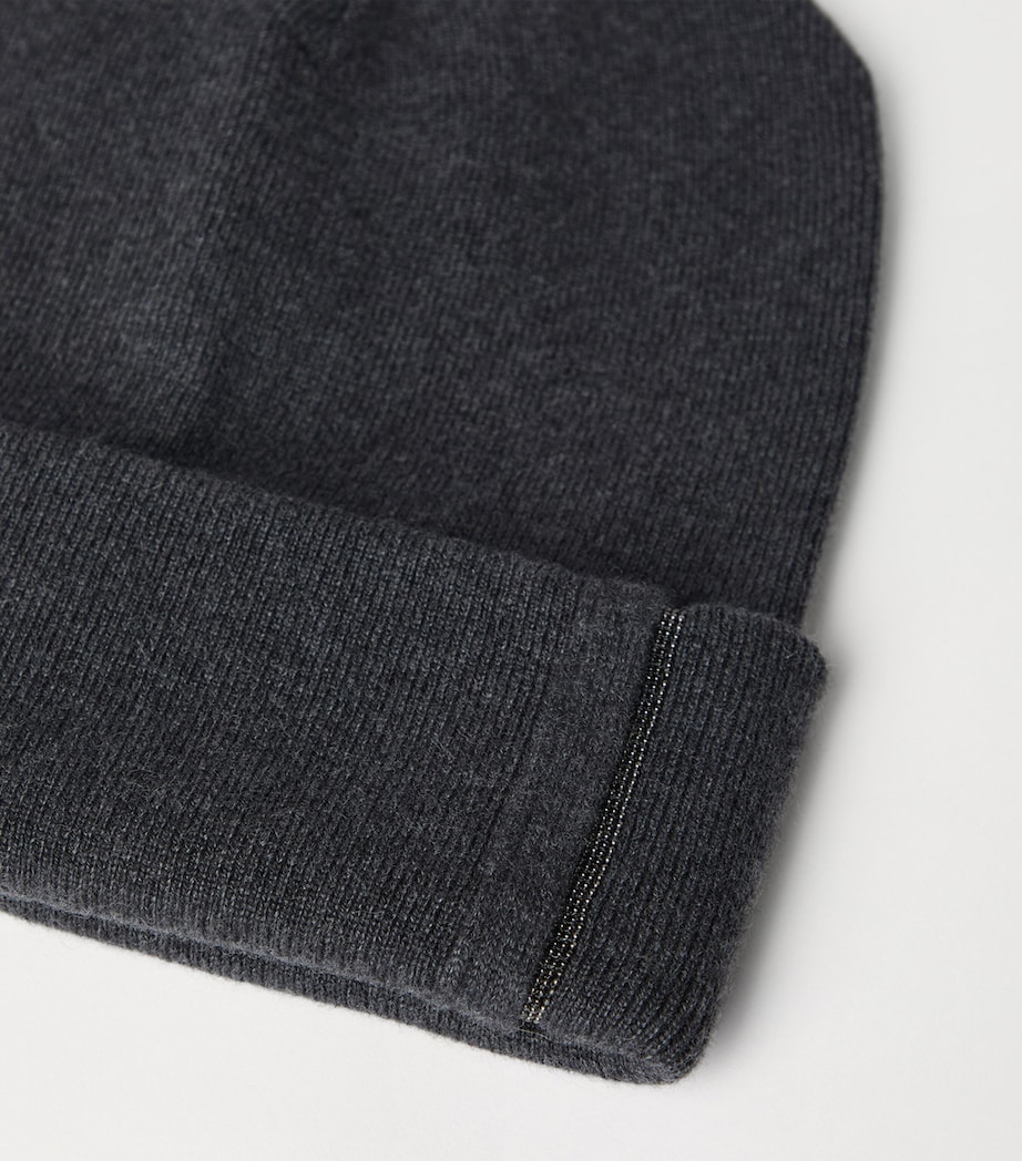 Cashmere Ribbed Beanie CG266 Image 4