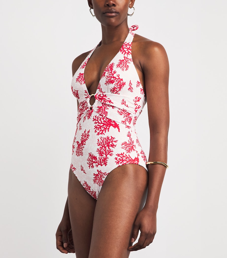 Heidi Klein Womens Halterneck Scala Swimsuit Prt Prt Image 2
