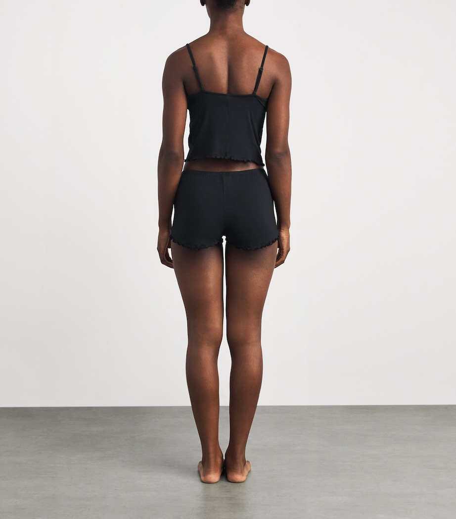 Skims Womens Sleep Cami Short Pyjama Set Onyx Image 4