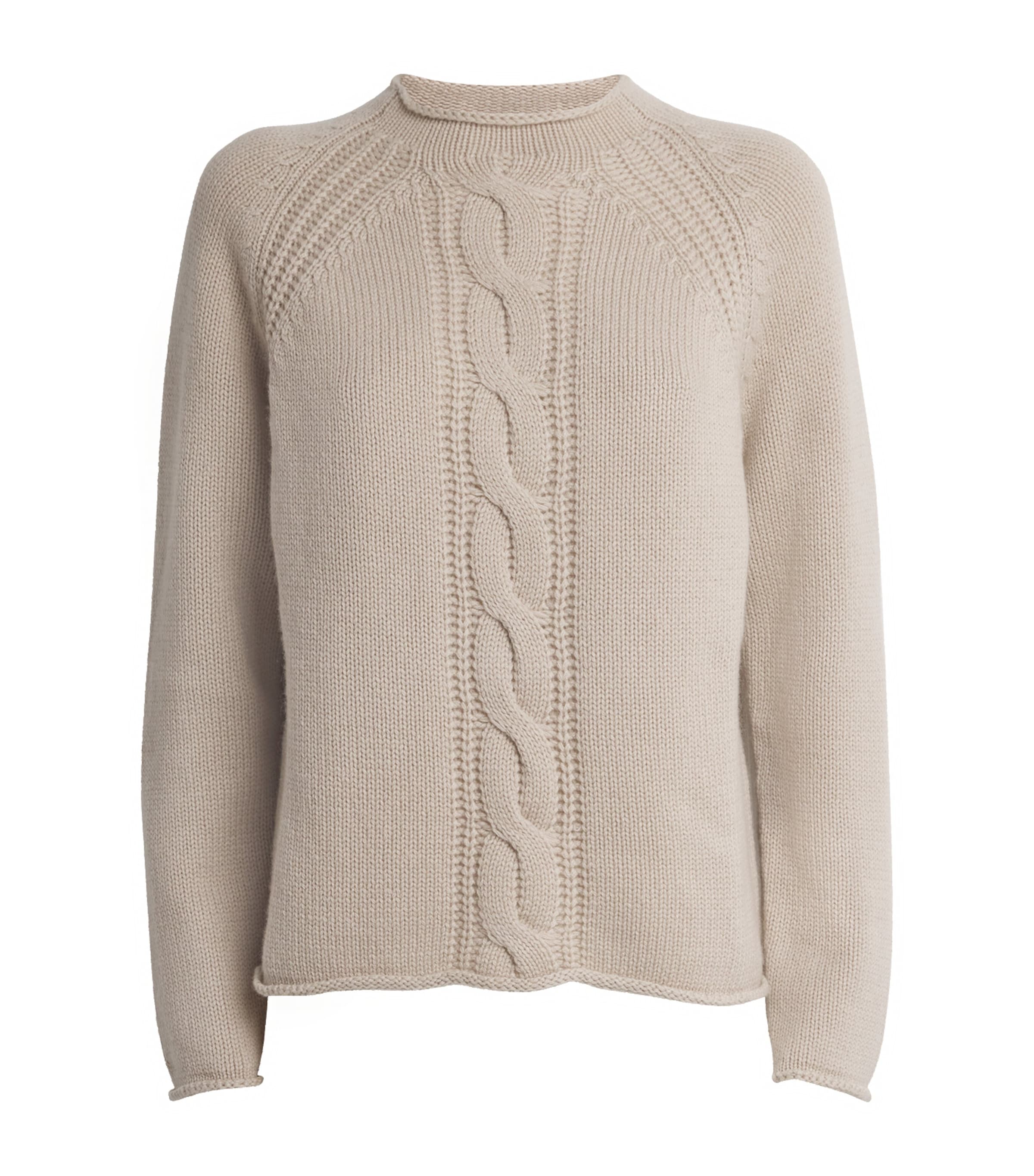 Shop Max Mara Cashmere Sweater In Beige