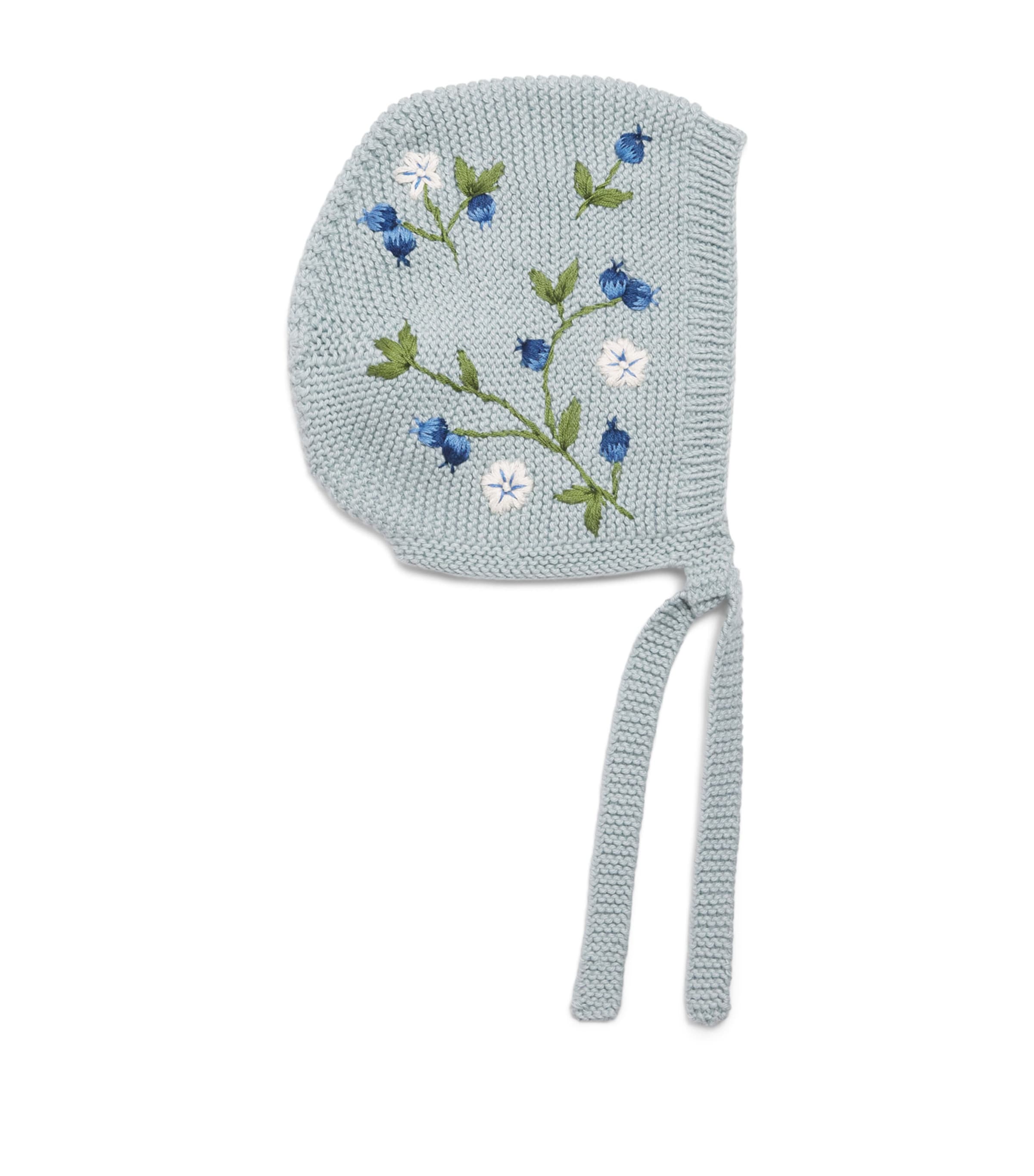 Shirley Bredal Embroidered Blueberry Bonnet Db Duck Blue Image 1