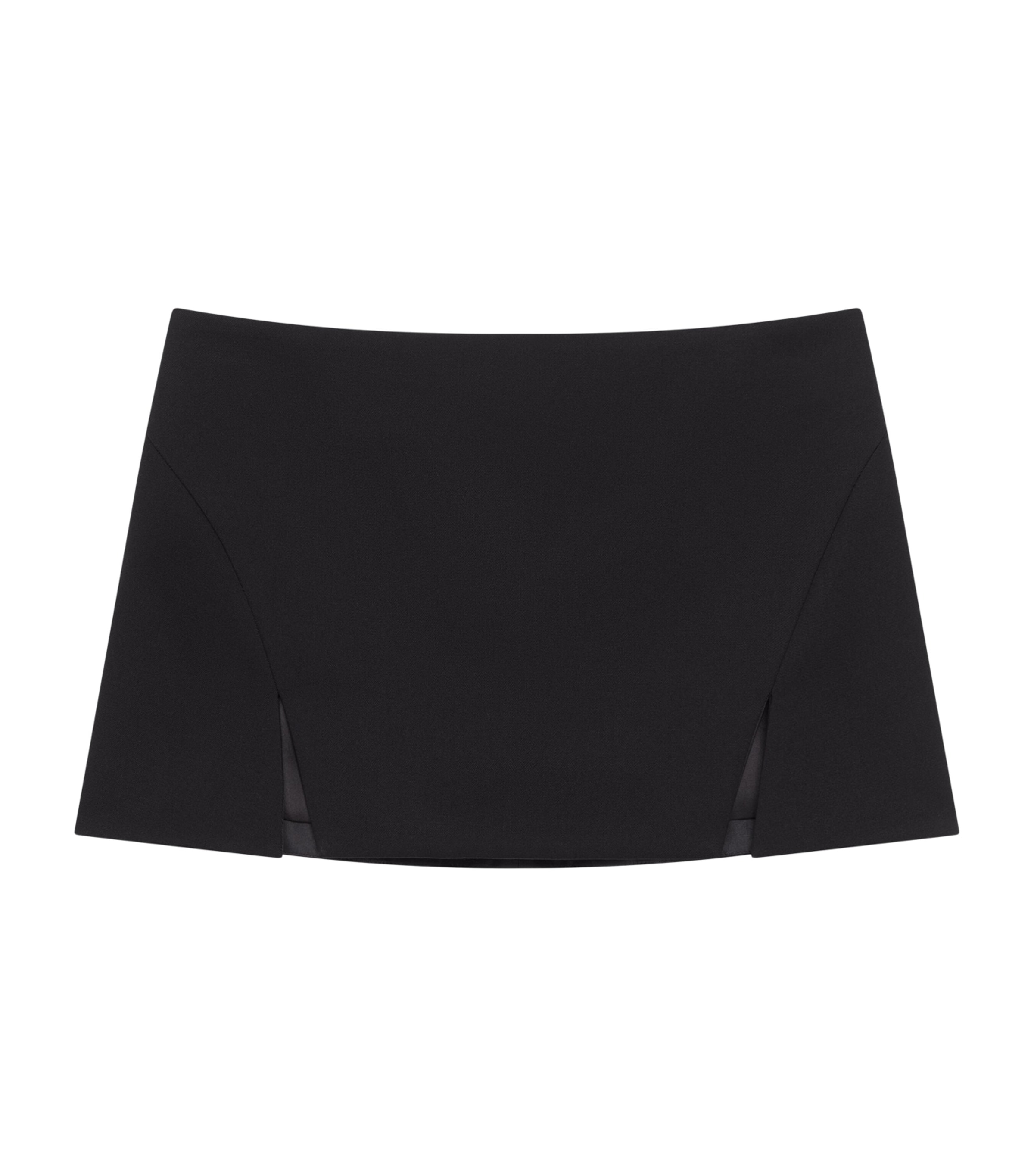 Wool Mini Skirt BLACK Image 1