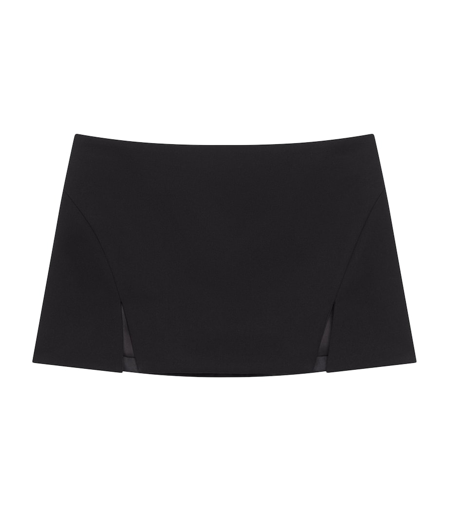 Wool Mini Skirt BLACK Image 1