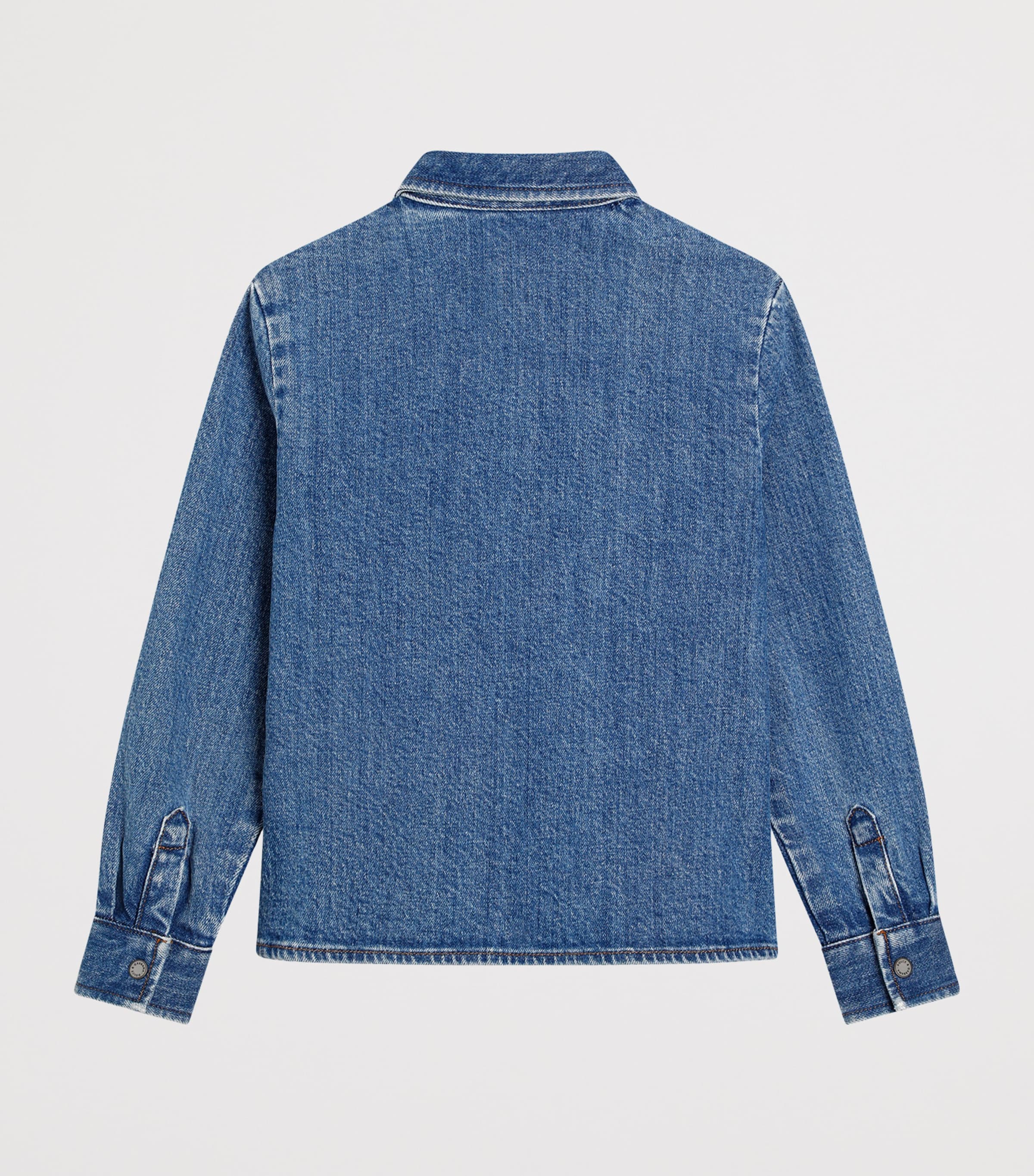 Stretch-Cotton Denim Shirt (8-12 Years) S9000-COMBINED Image 2