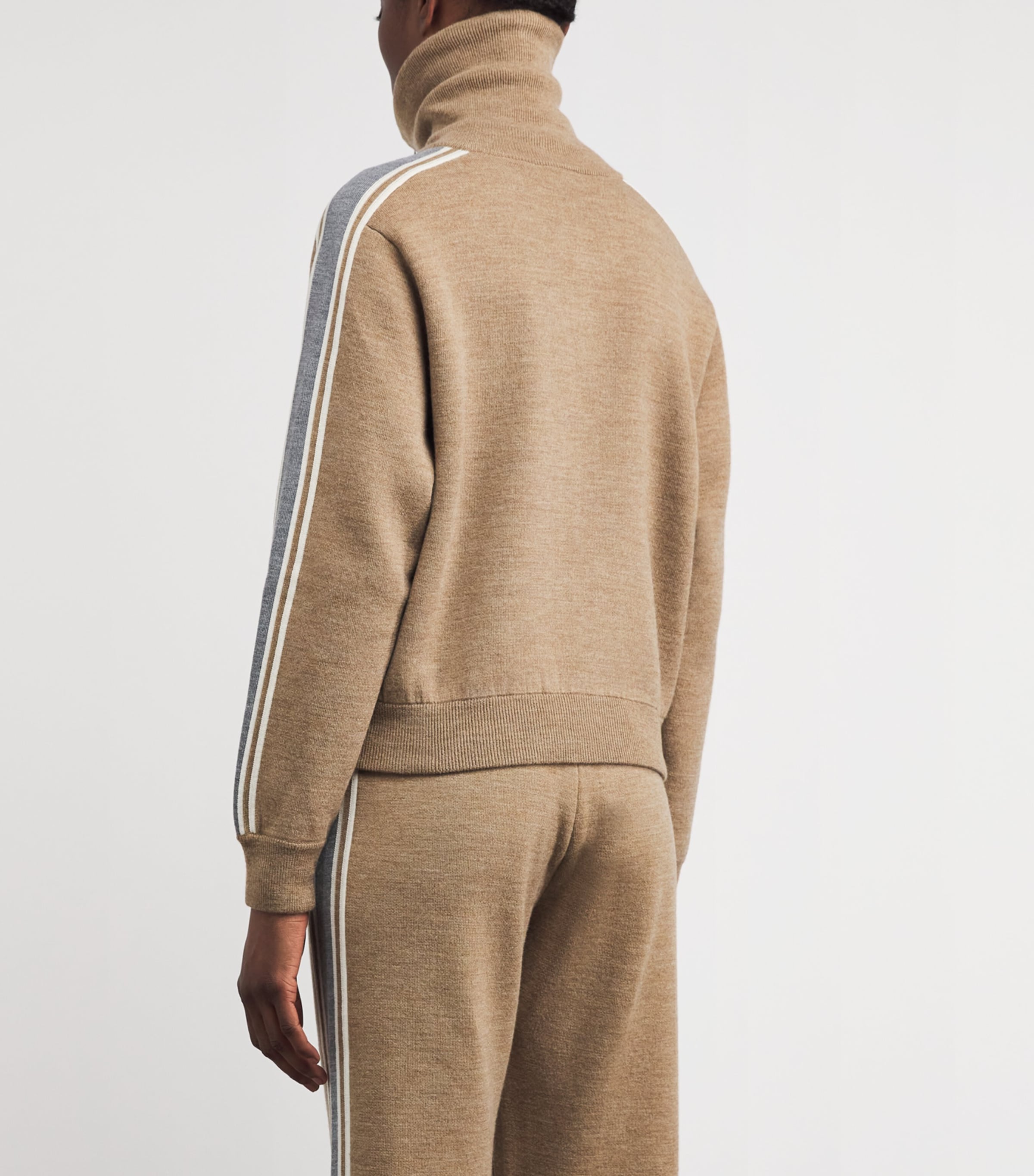 Wool-Blend Zip-Up Benada Sweater 1095CHNO/SOURS/FLCN Image 4