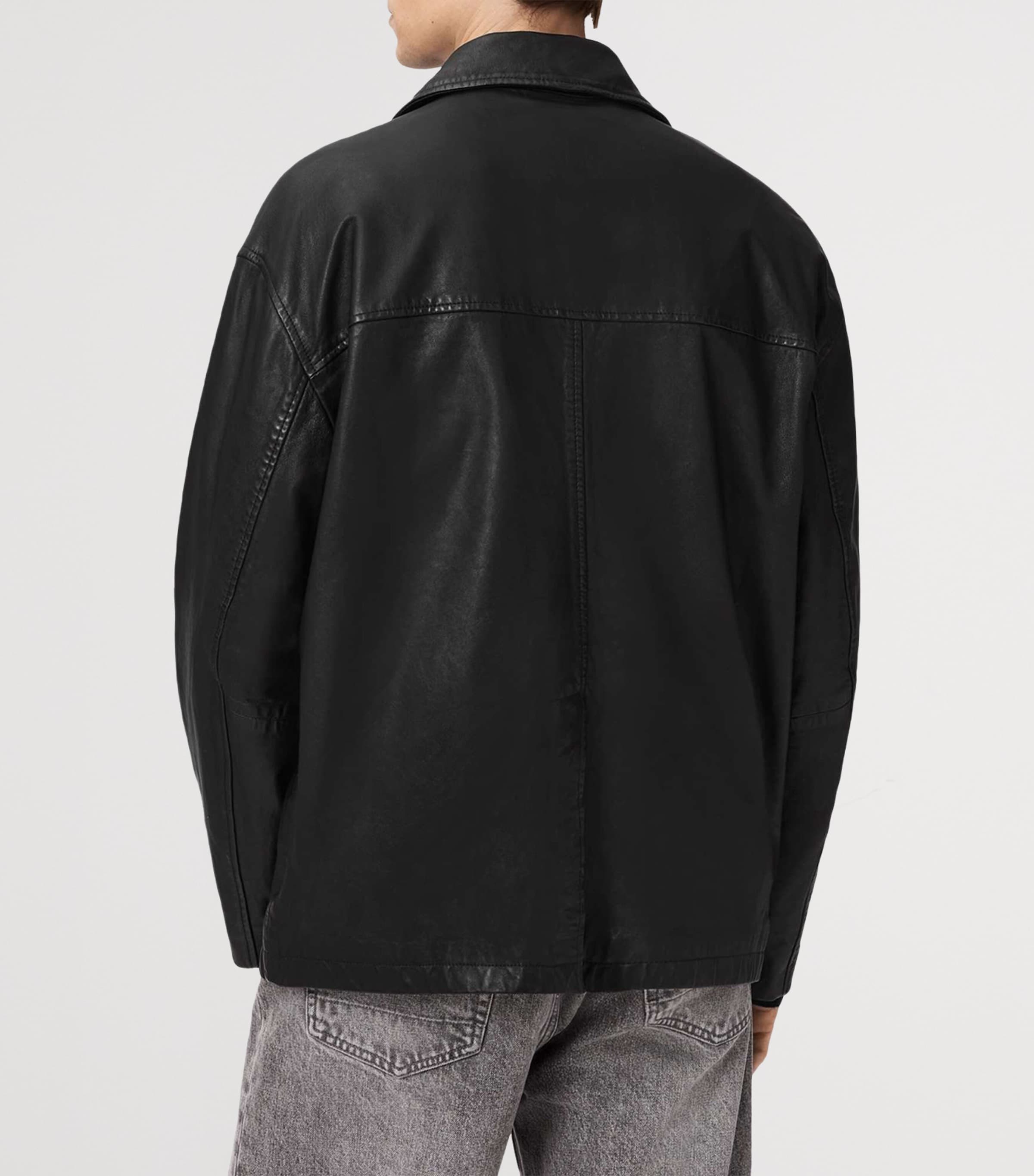 Bradwell Leather Jacket BLACK Image 6