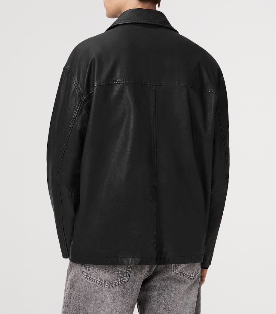 Bradwell Leather Jacket BLACK Image 6