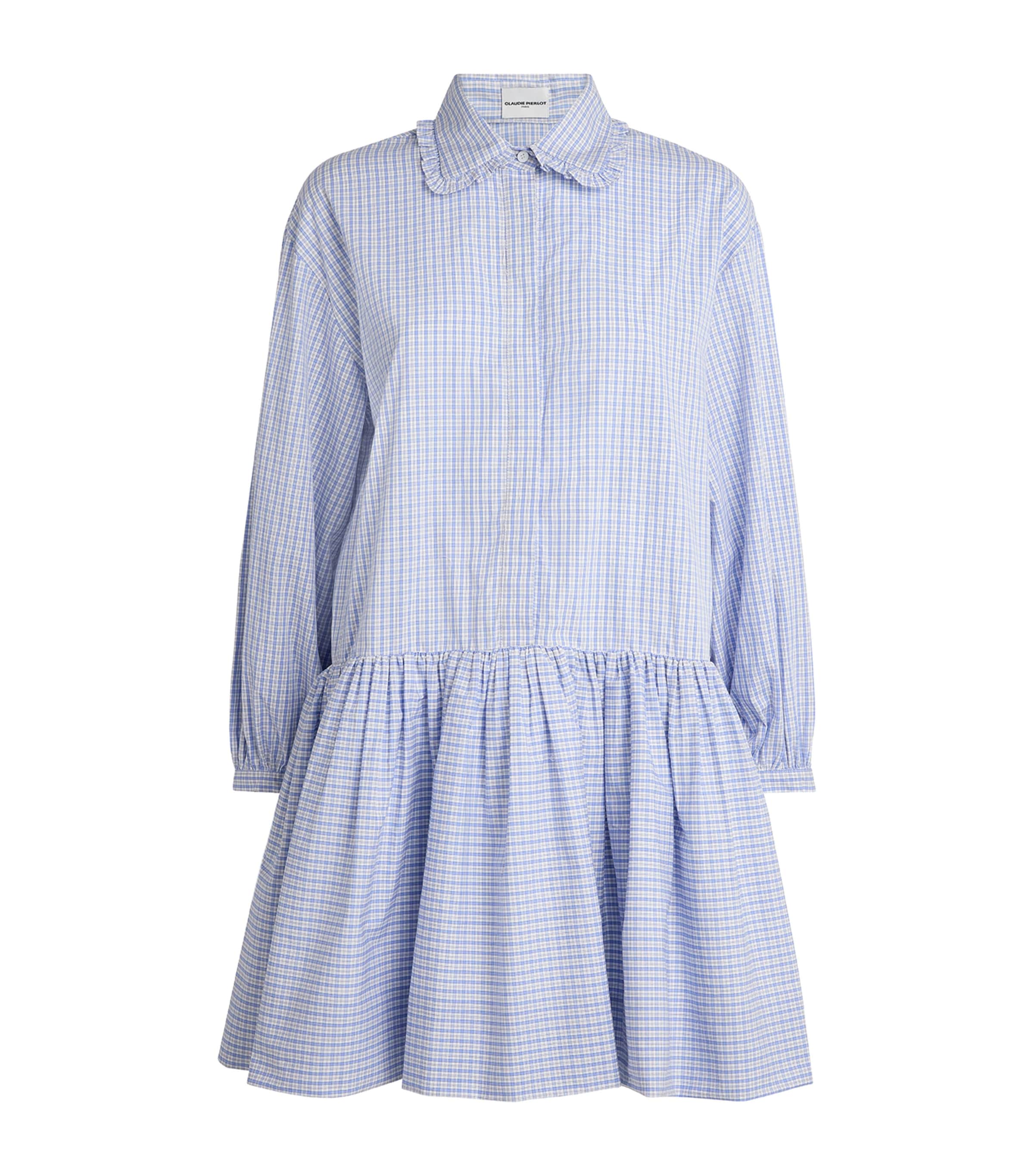 Claudie Pierlot Cotton Shirt Mini Dress