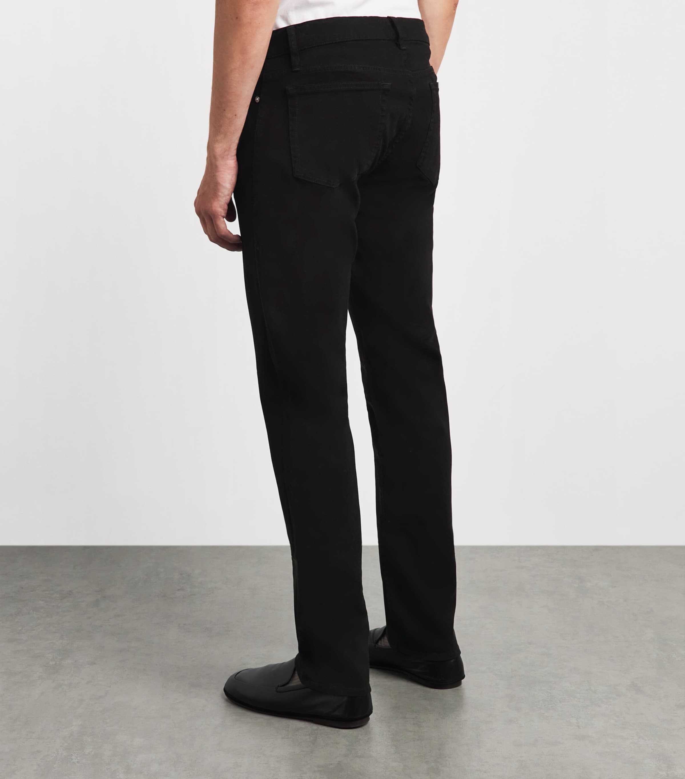 FRAME Mens L'Homme Slim Jeans Noir Image 5