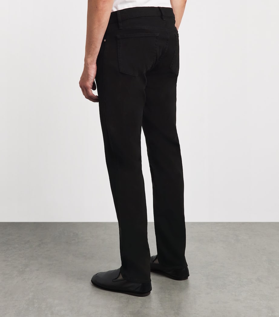 FRAME Mens L'Homme Slim Jeans Noir Image 5