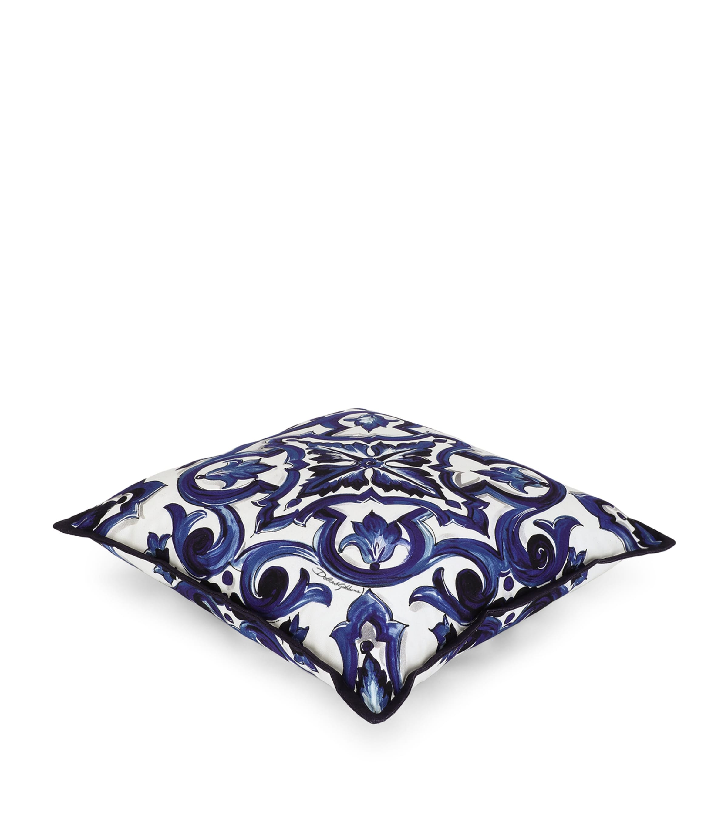 Shop Dolce & Gabbana Casa Blu Mediterraneo Cushion