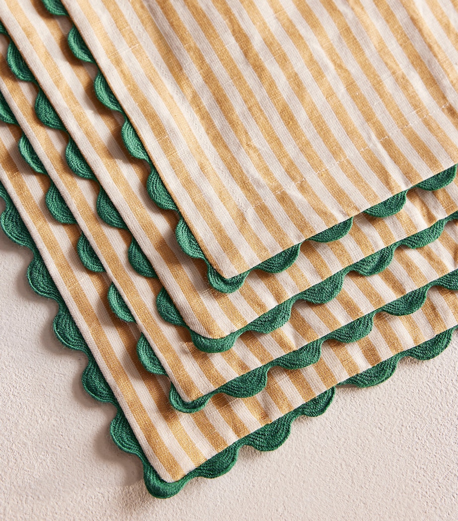 Set of 4 Linen-Cotton Blythe Napkins (50cm x 50cm) NO COLOUR Image 2