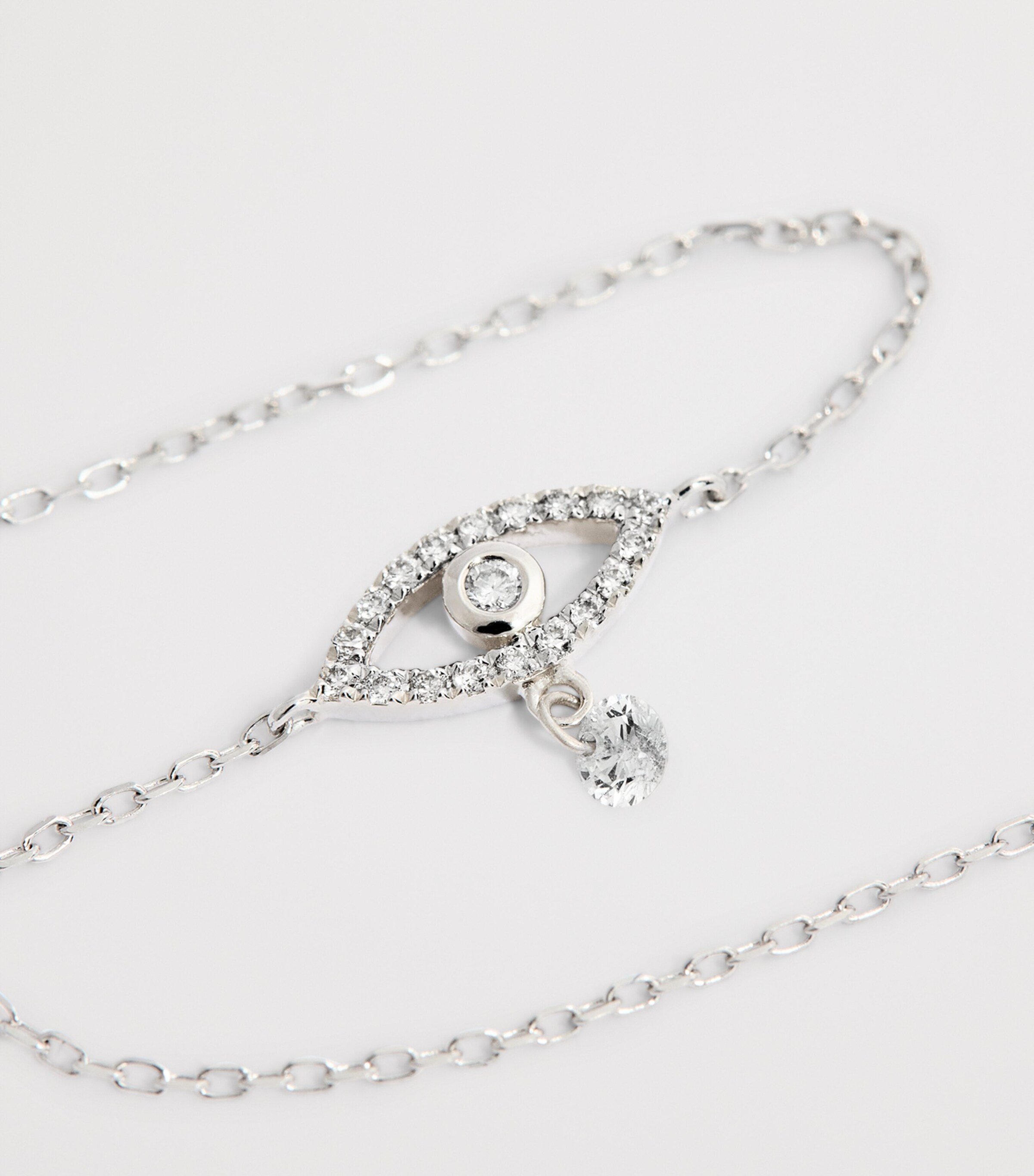 Persée White Gold and Diamond Symbols Eye Bracelet White Gold Image 6