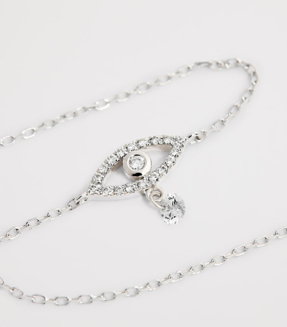 Persée White Gold and Diamond Symbols Eye Bracelet White Gold Image 6