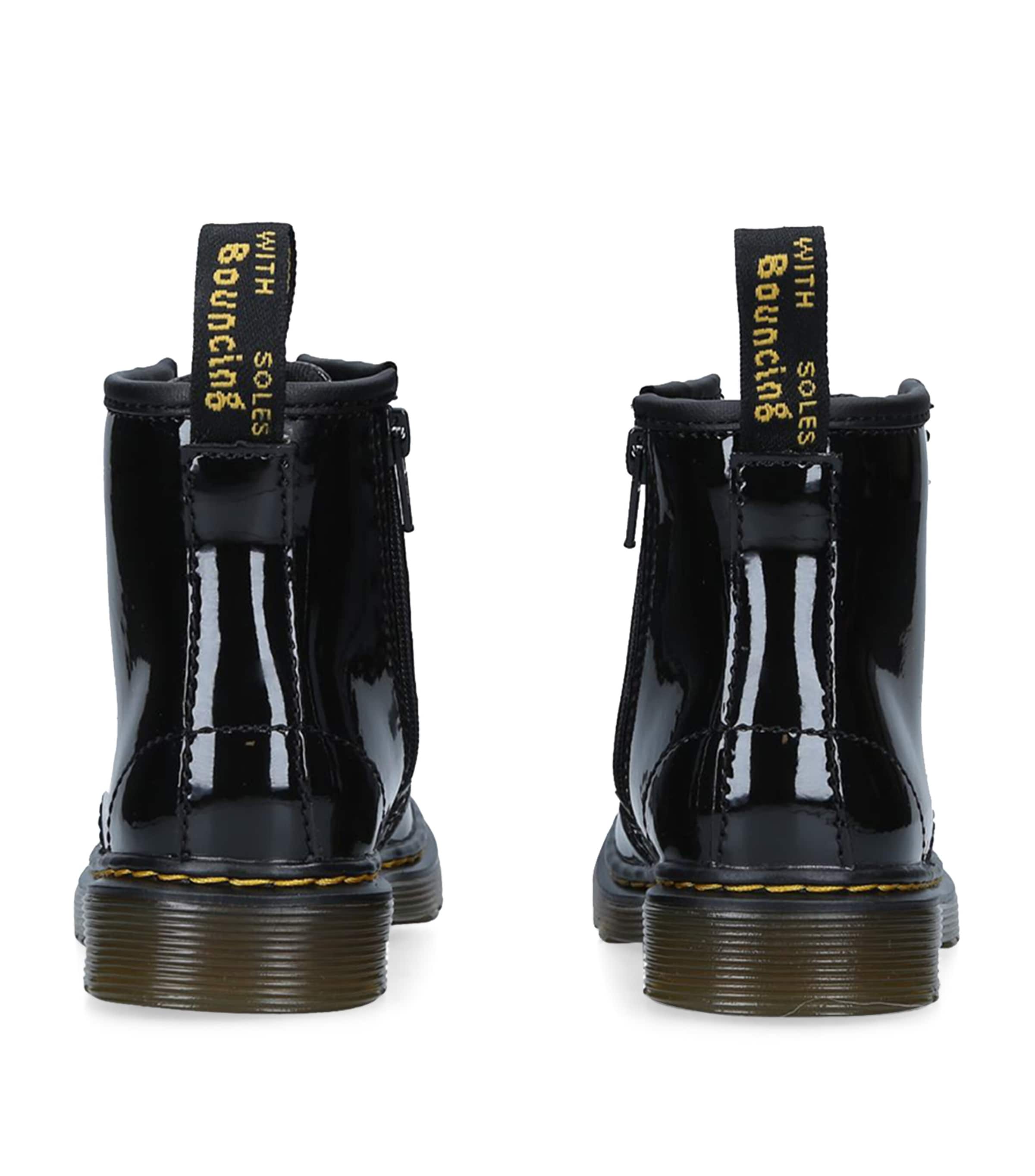 Leather Vintage 1460 Boots BLACK Image 2