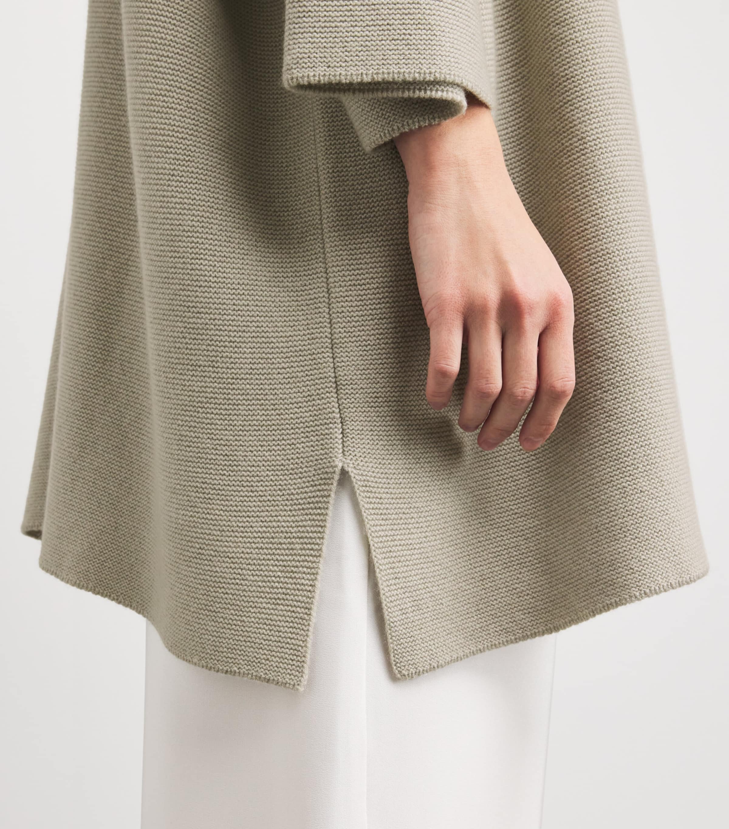 Cashmere Split-Sleeve Sweater MASTIC Image 6