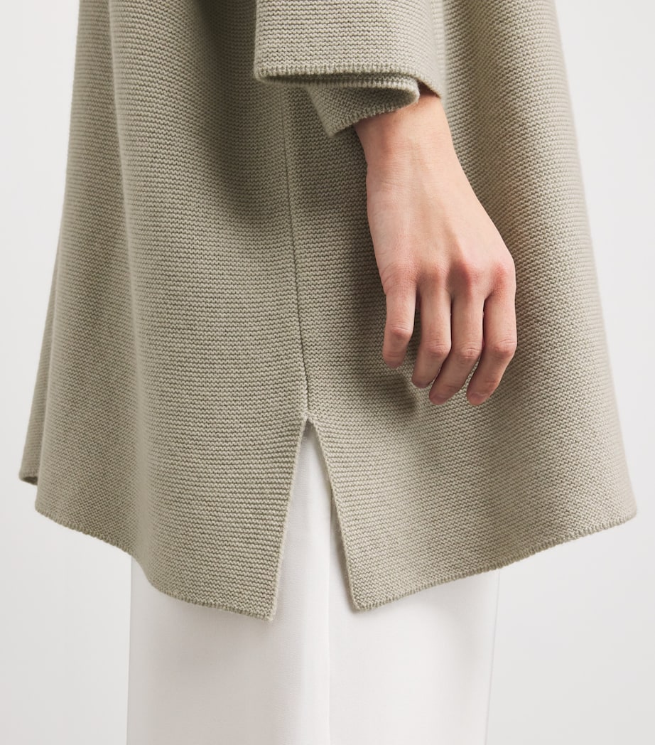 Cashmere Split-Sleeve Sweater MASTIC Image 6