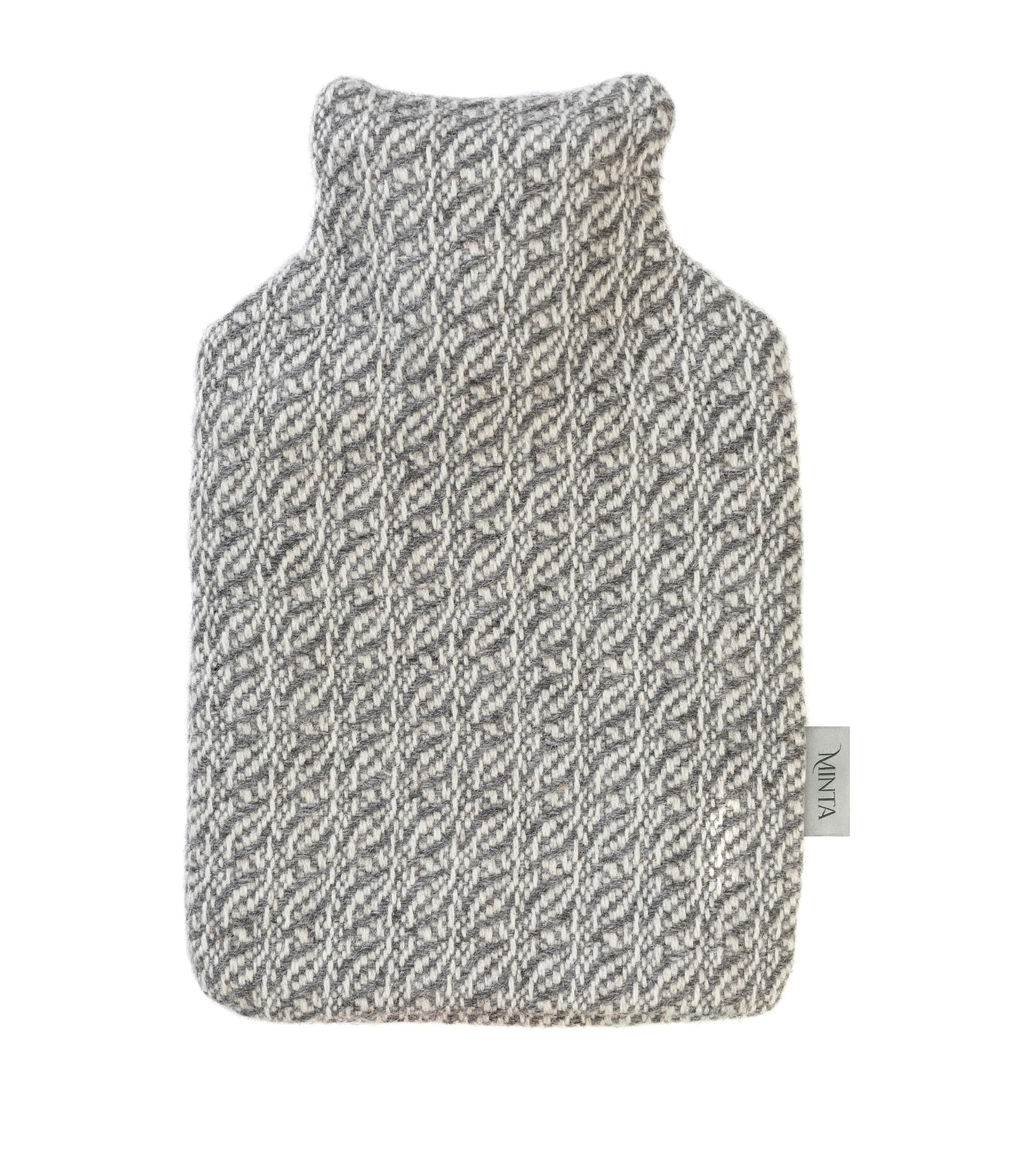 Araminta Campbell Small Alpaca-Blend Hot Water Bottle Grey Image 1