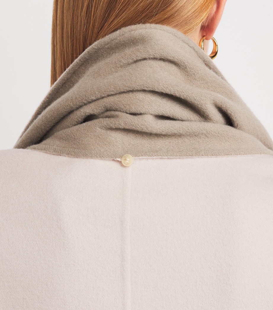 Cashmere Reversible Scarf Coat 0009105 OATML MLN/HC Image 7
