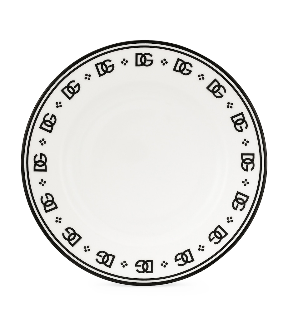 Set of 2 DG Logo Soup Plates (20cm) U0082-DG LOGO BORDO Image 3