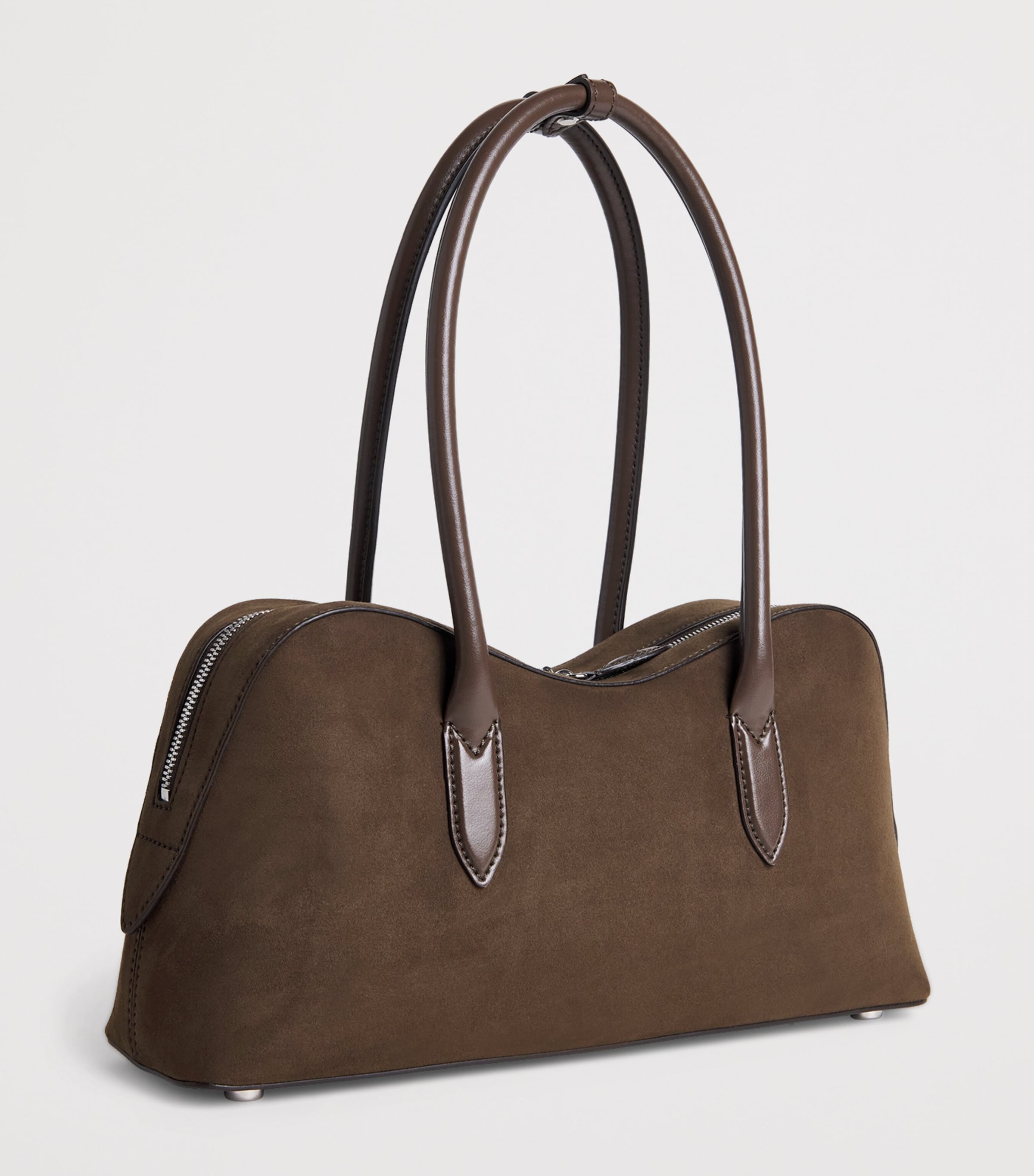 Vegan Suede Ryder Shoulder Bag 2017 MOKA Image 3