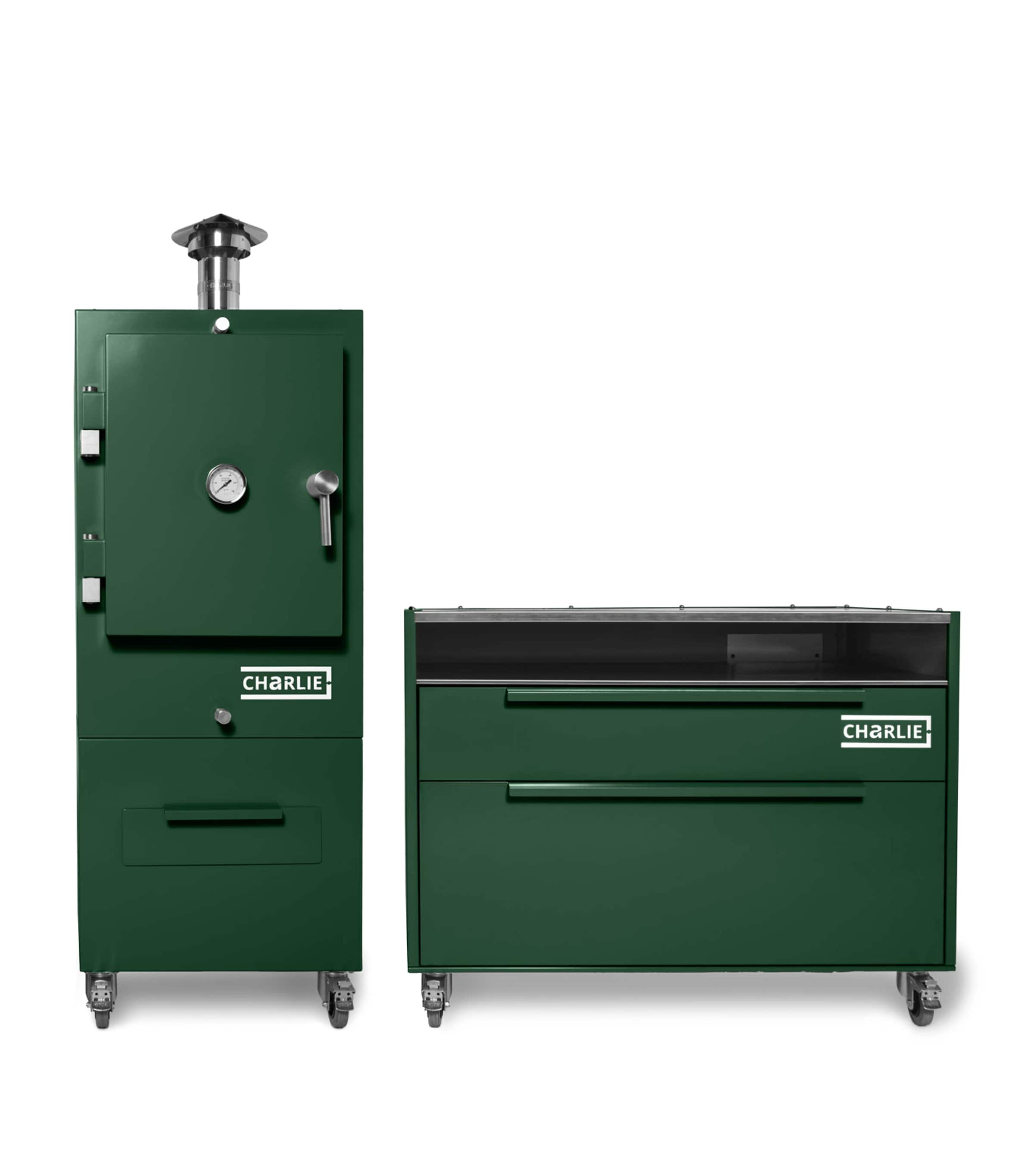 Charlie Outdoor Island Cabinet GREEN CHILLI Image 4